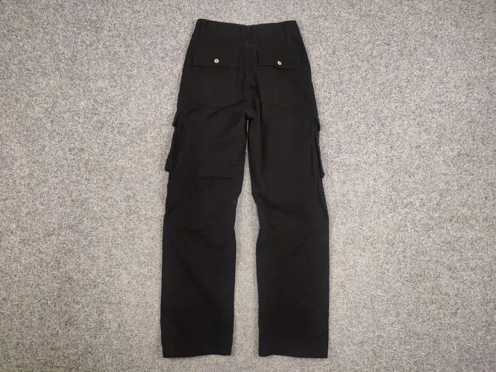 Vintage Vintage 90's Japanese Black Baggy Cargo Pants Y2K Hype Style Size US 29 - 5 Thumbnail