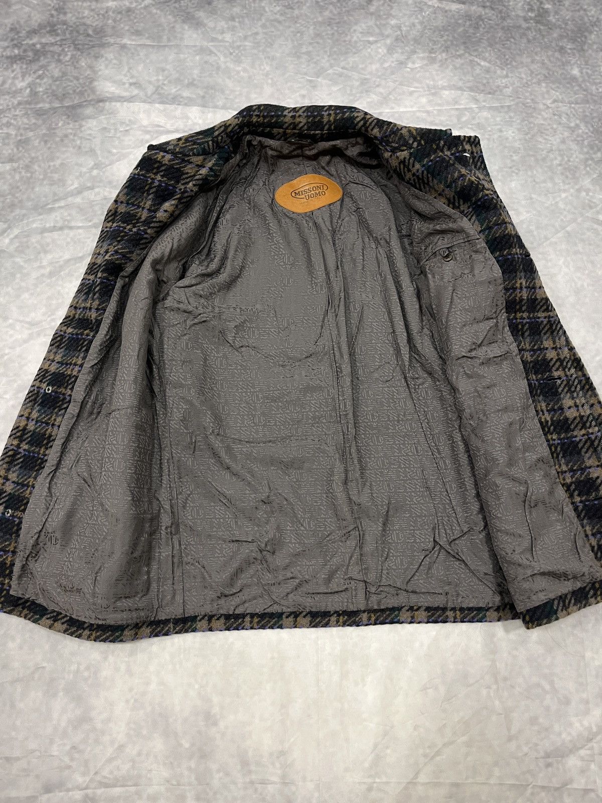 Missoni Missoni Uomo Plaid Wool Jacket Size US XL / EU 56 / 4 - 8 Thumbnail