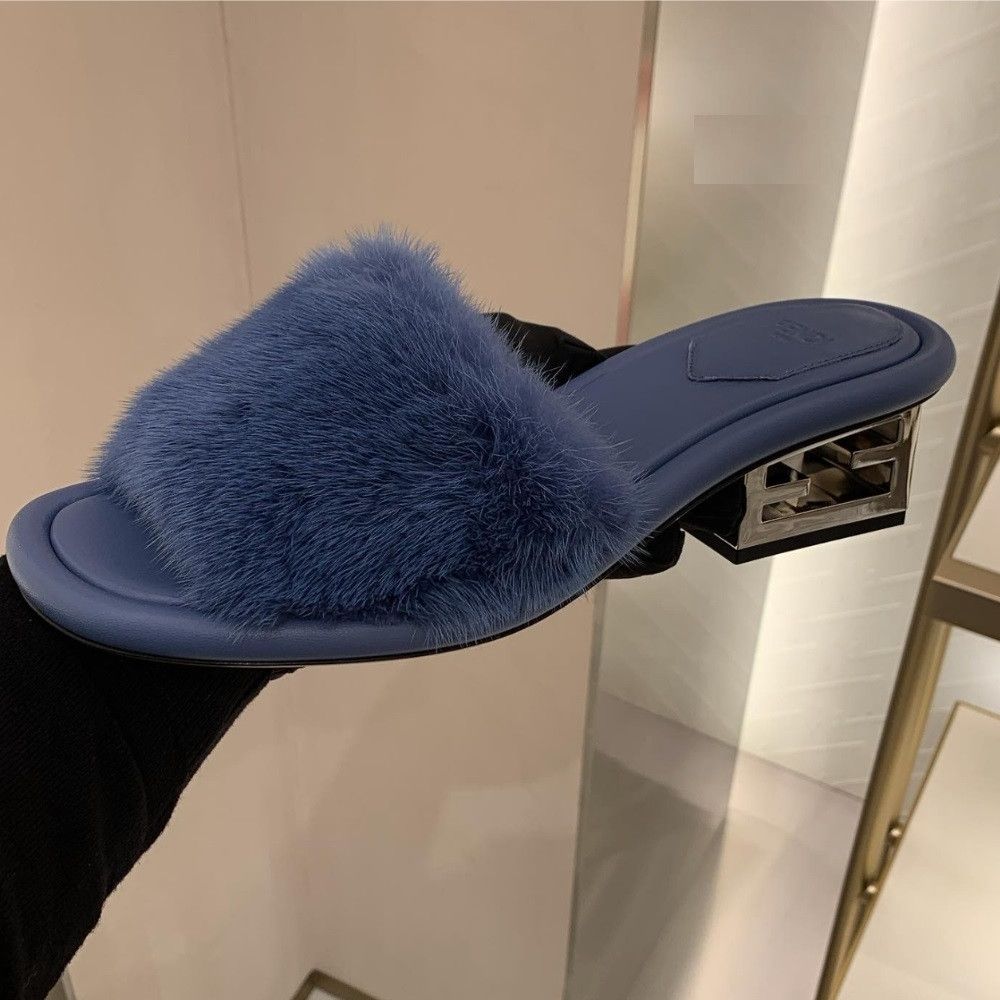 Fendi o1loc1c0824 Sandal in Blue Size US 12 / IT 42 - 1 Preview