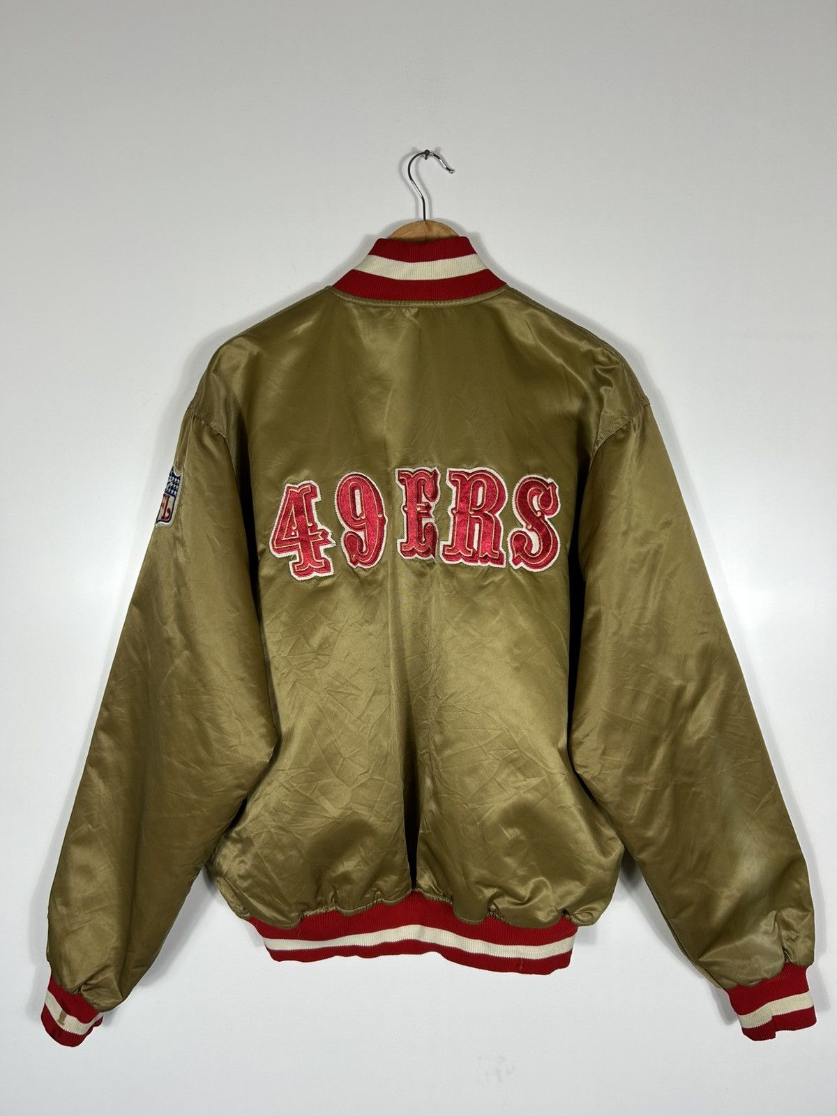 Starter ⚡️Vintage NFL 49ERS Starter 80s U.S.A Nylon Jacket Size US XL / EU 56 / 4 - 1 Thumbnail