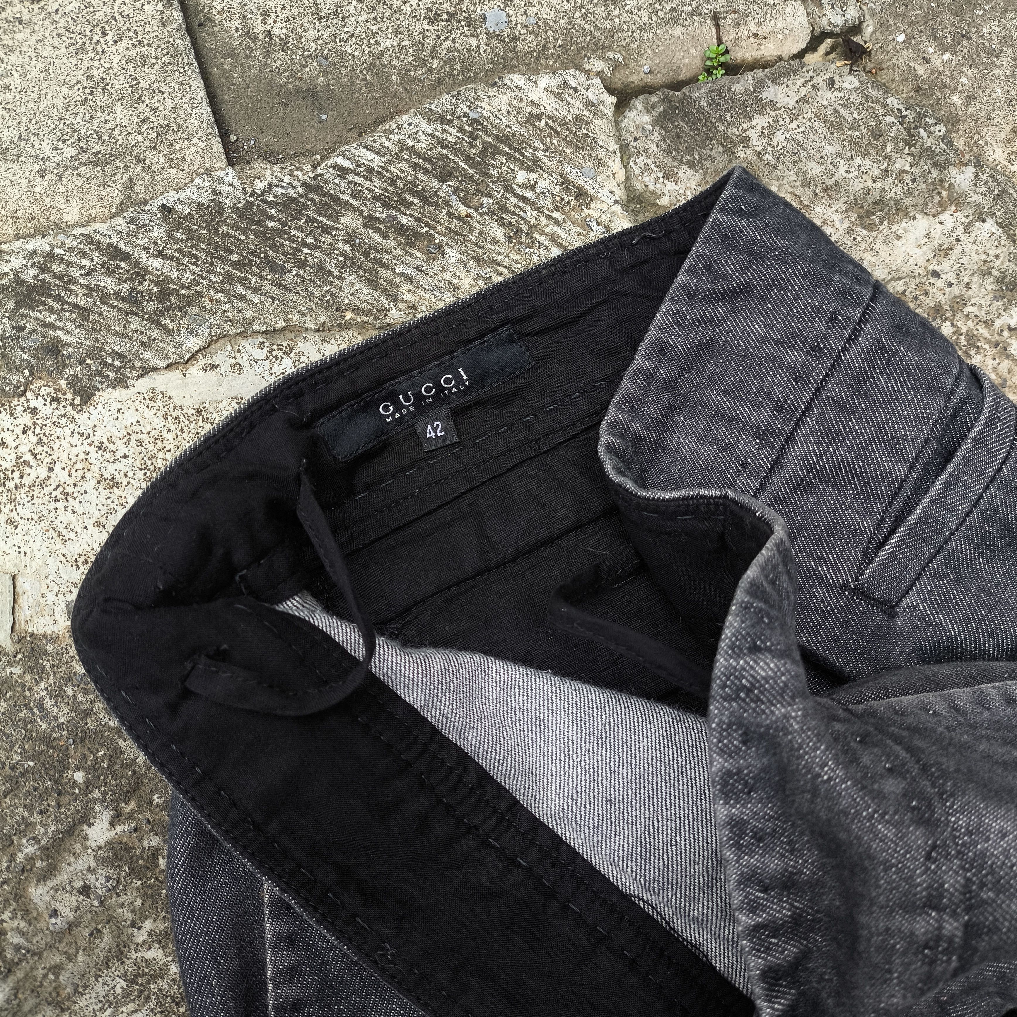 Gucci Gucci denim jeans pants bottom solid gray Size US 31 - 4 Thumbnail