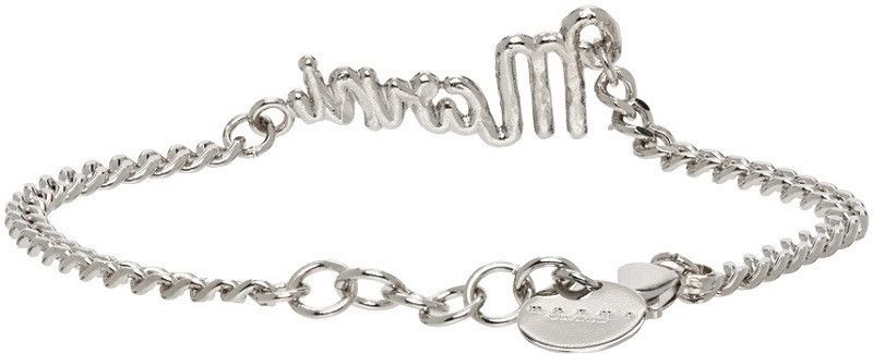 Marni !DS! FW22 Marni Silver Logo Bracelet Size ONE SIZE - 6 Thumbnail
