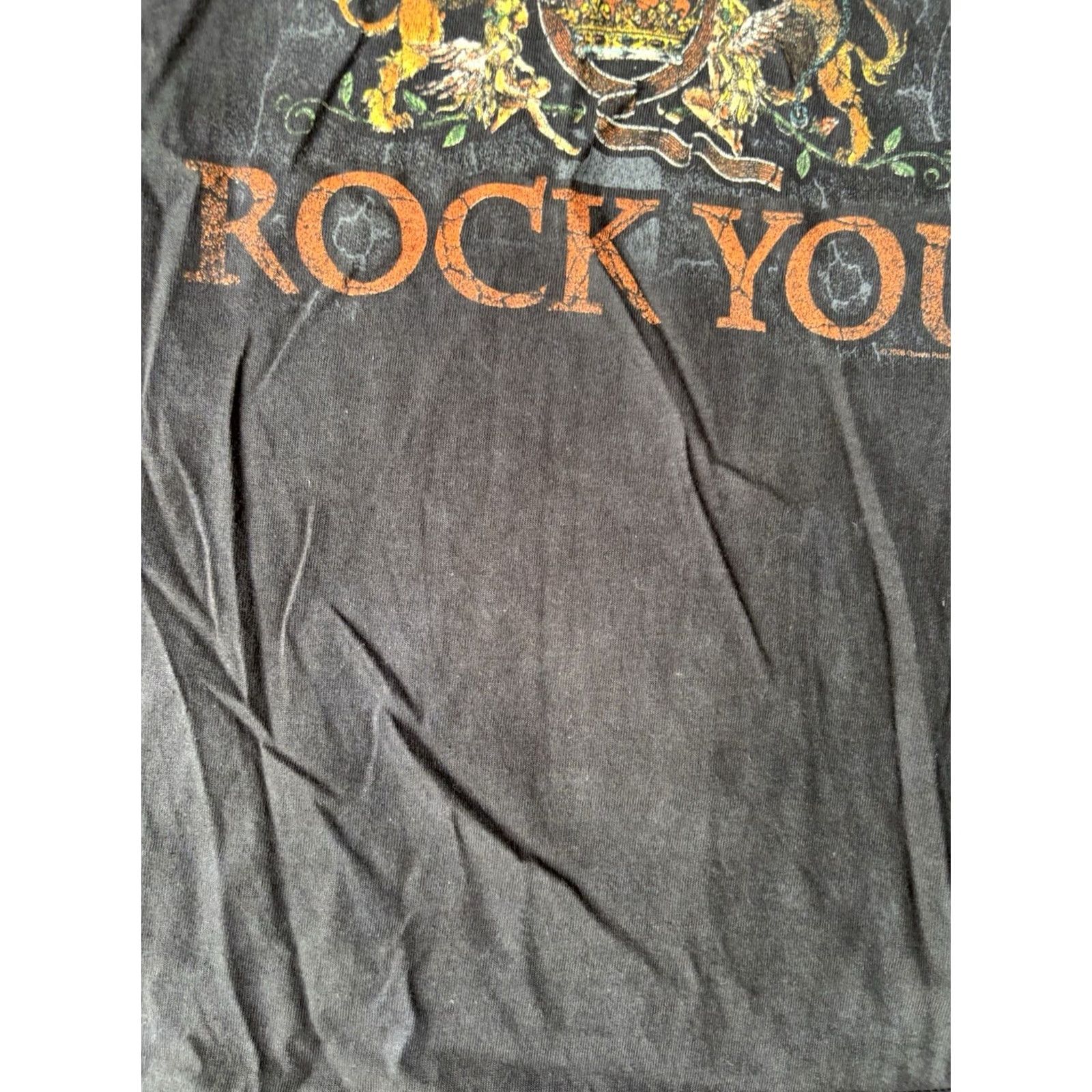Vintage VINTAGE Queen We Will Rock You 2008 Band T-Shirt XL Men Black Short Sleeve Crew Neck Graphic Tee Size US XL / EU 56 / 4 - 4 Thumbnail