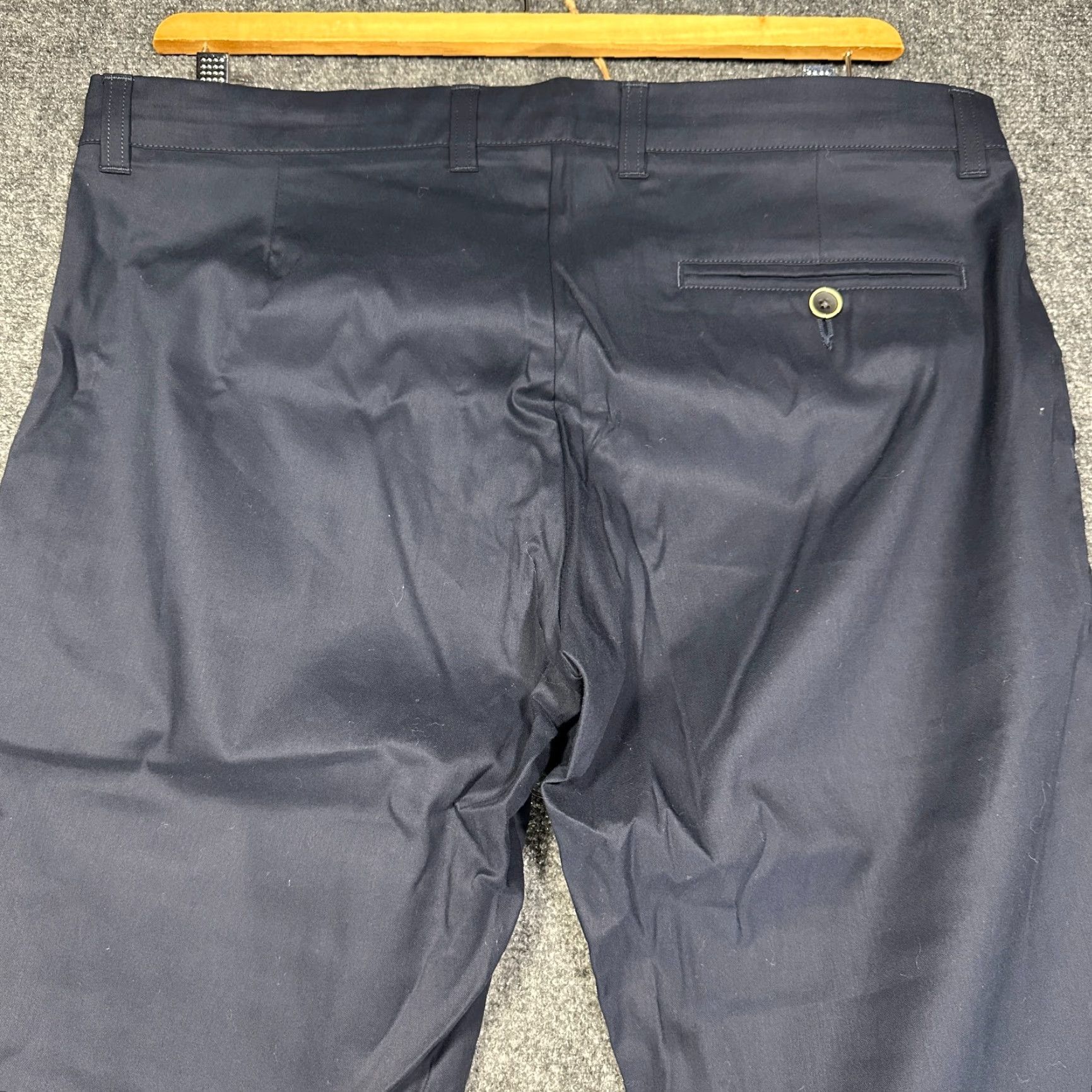 Vintage Tailor Store Pants Mens 36 Blue Cotton Stretch Chino Pockets Straight Leg NEW Size US 36 / EU 52 - 7 Thumbnail