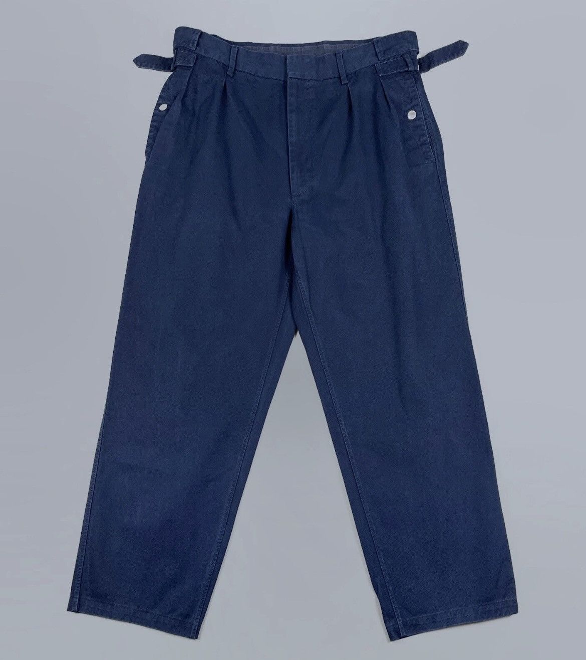 Maison Margiela Maison Martin Margiela Baggy Navy Pants Adjustable Waist 52 Size US 34 / EU 50 - 2 Thumbnail