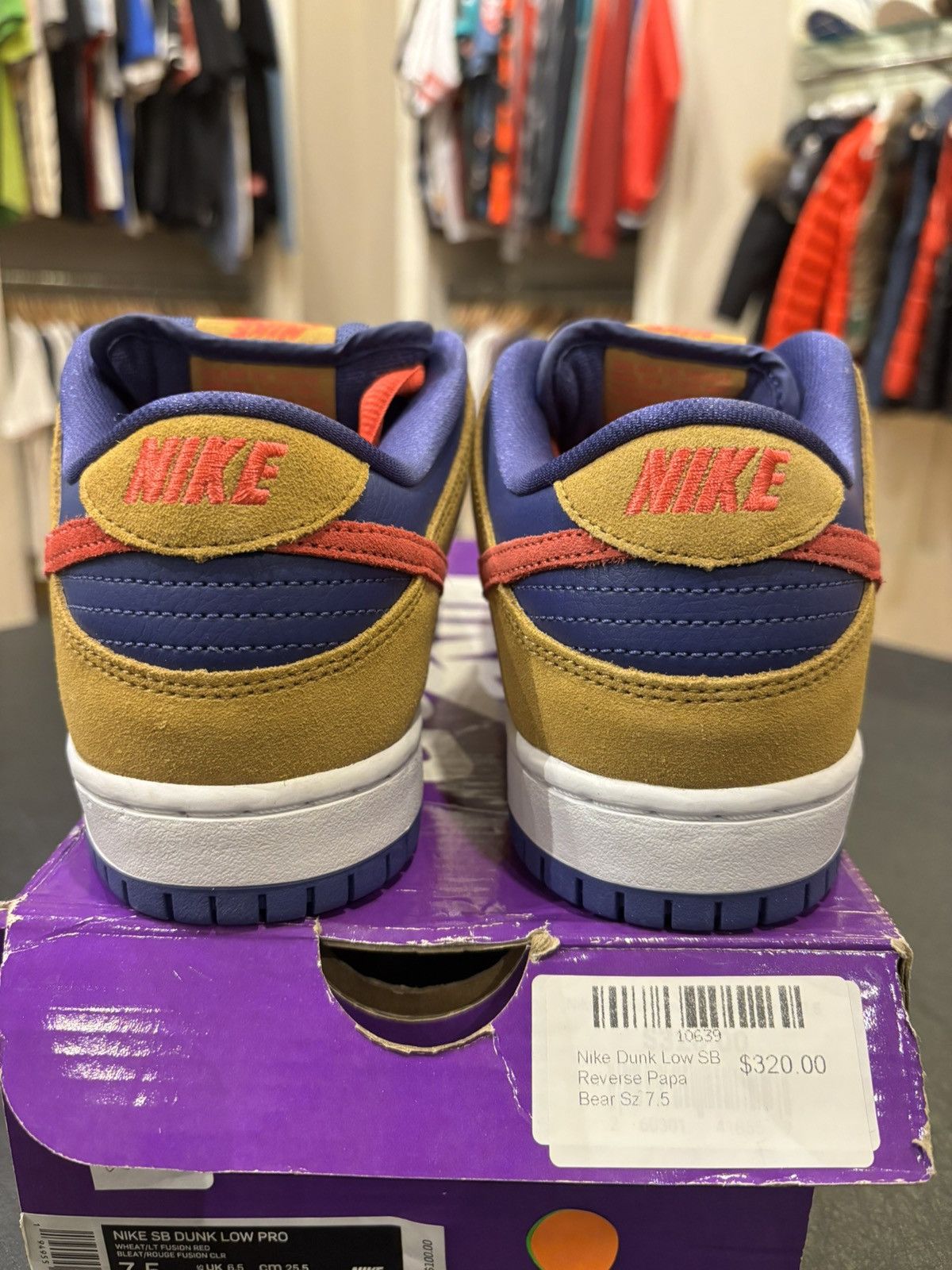 Nike Nike SB Dunk Low ‘Reverse Papa Bear’ Size US 7.5 / EU 40-41 - 3 Thumbnail
