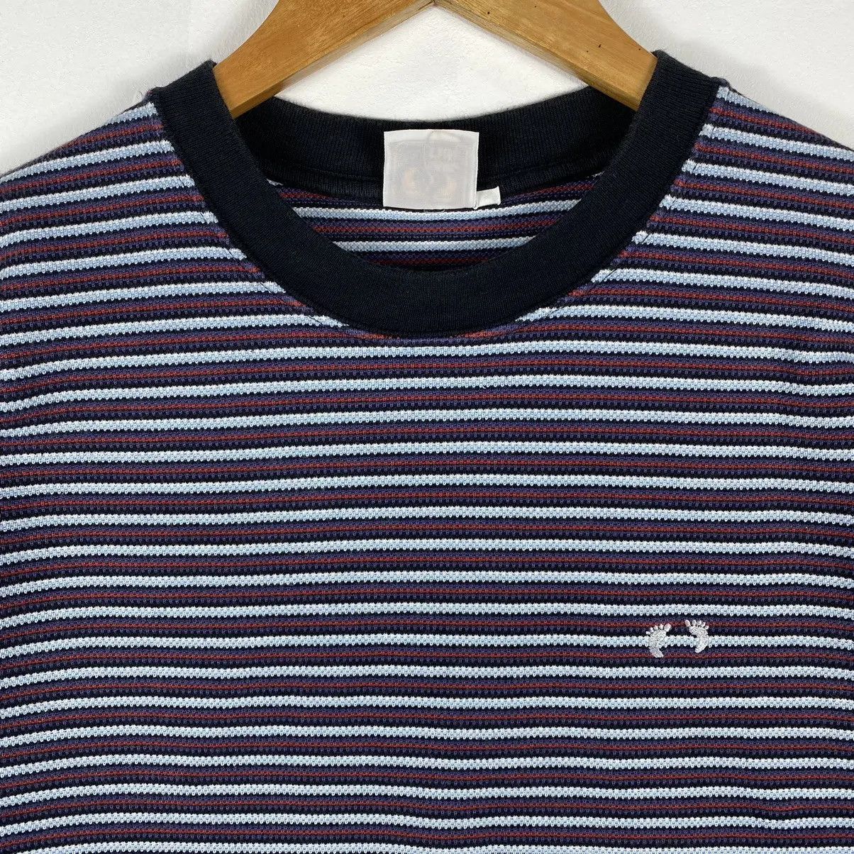 Hang Ten × Vintage VINTAGE HANG TEN SMALL EMBROIDERY LOGO STRIPED TEE Size US S / EU 44-46 / 1 - 3 Thumbnail