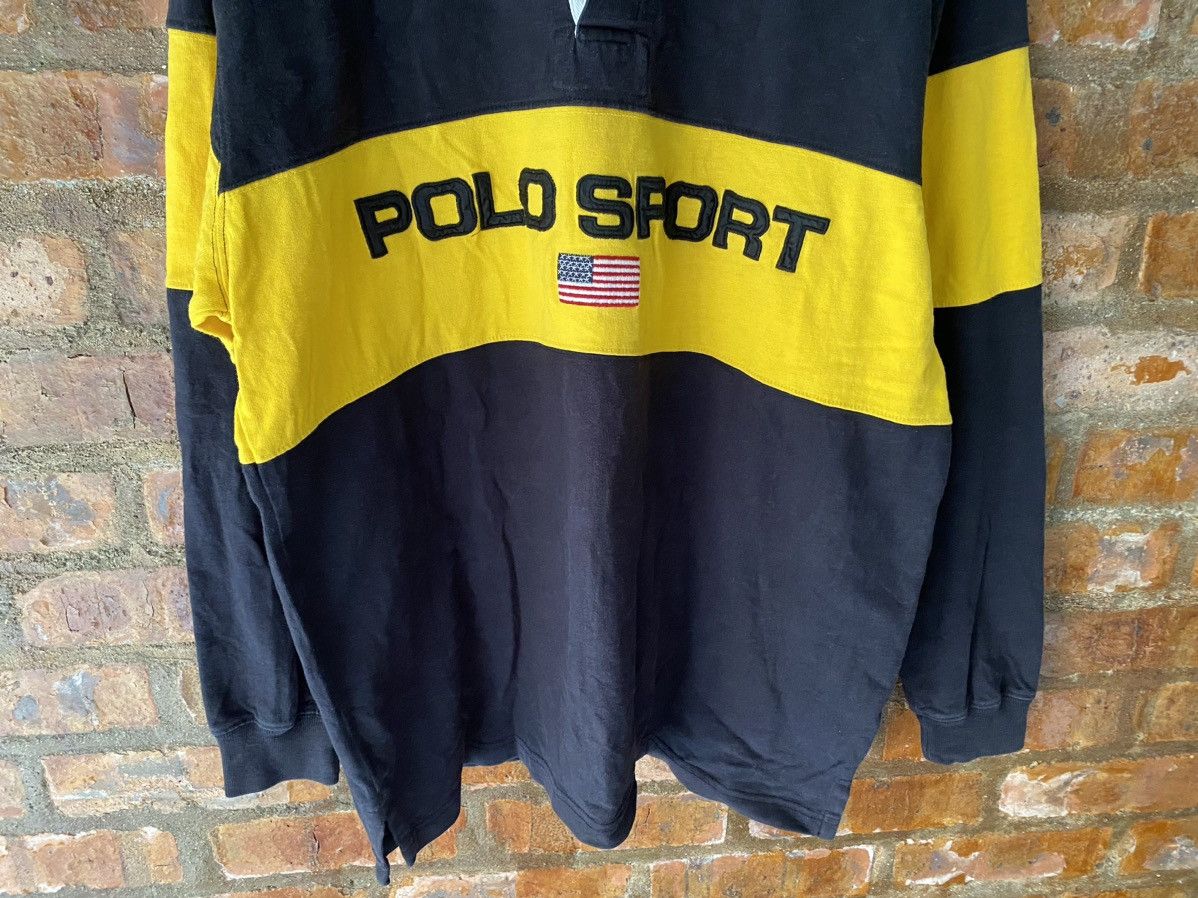 Polo Ralph Lauren 1990s Polo Sport embroidered logo rugby shirt Size US XL / EU 56 / 4 - 5 Thumbnail