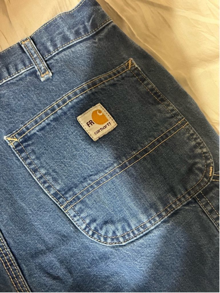 Carhartt Men's Carhartt FRB13 Denim Jeans Size 34x30 Blue Size US 34 / EU 50 - 4 Thumbnail
