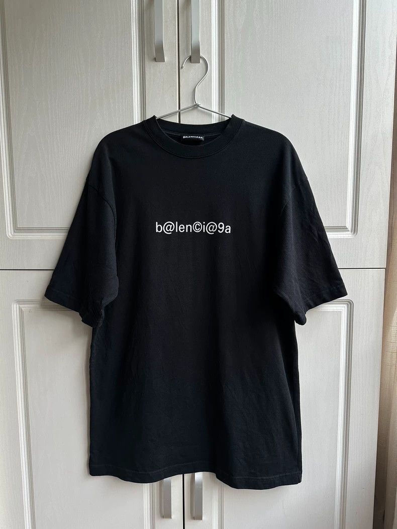 Balenciaga Balenciaga Black mailbox logo short sleeve Size US XXS / EU 40 - 1 Thumbnail