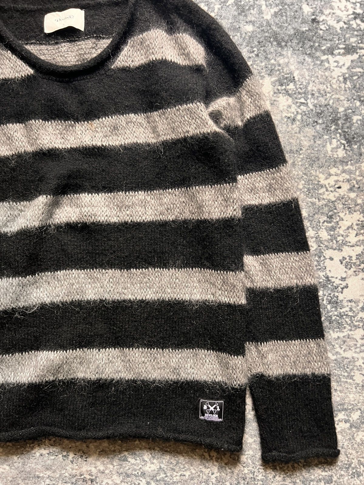Devilock Devilock Made in Japan Stripe Mohair Sweater Size US XL / EU 56 / 4 - 3 Thumbnail