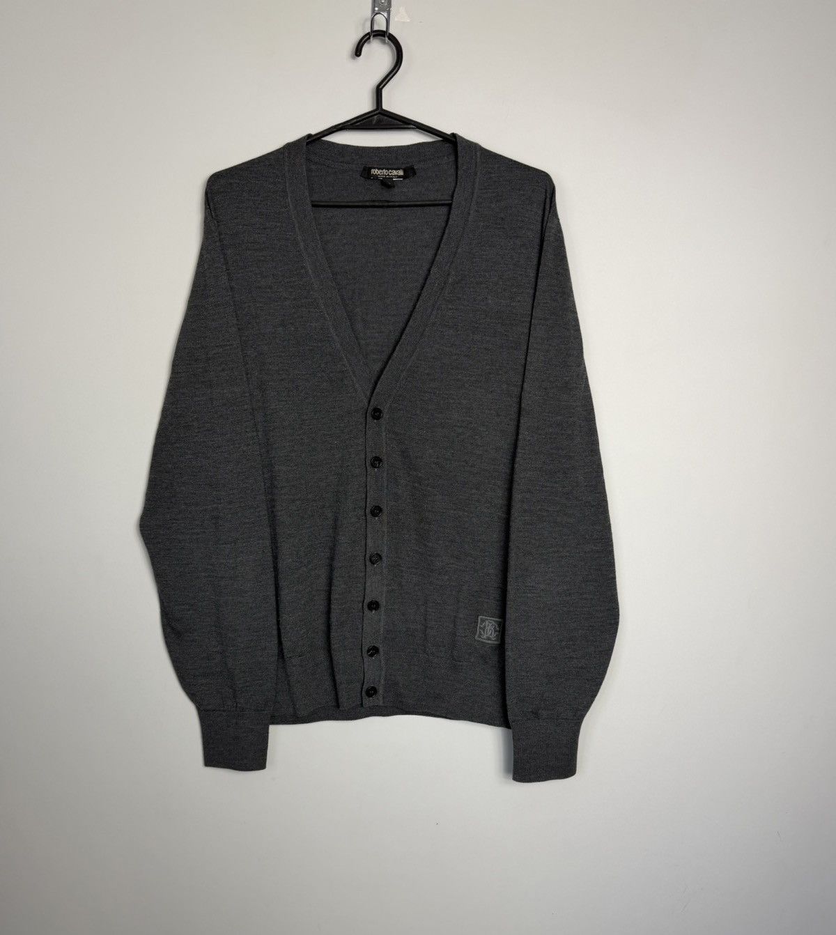 Roberto Cavalli Roberto Cavalli Cardigan Sweater Made in Italy Logo Buttons Size L / US 10 / IT 46 - 1 Thumbnail