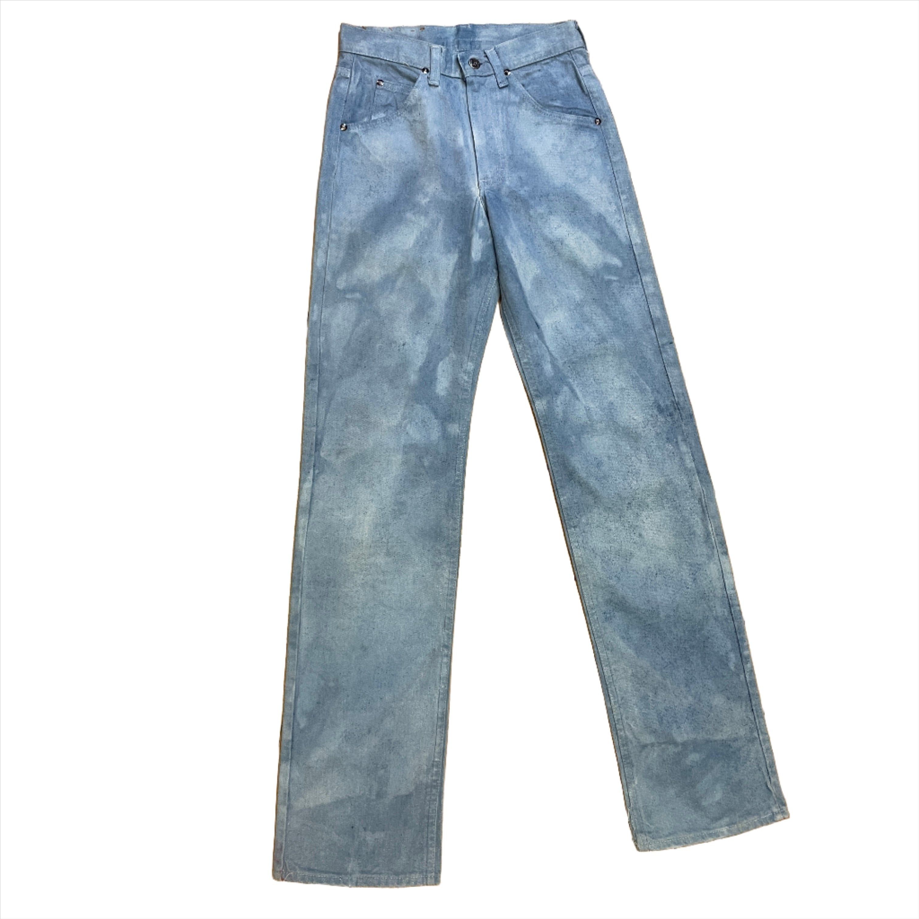 Lee Groovy Vintage Cloudy Dyed Lee Jeans Made In USA 27" Waist Size 27" / US 4 / IT 40 - 1 Thumbnail