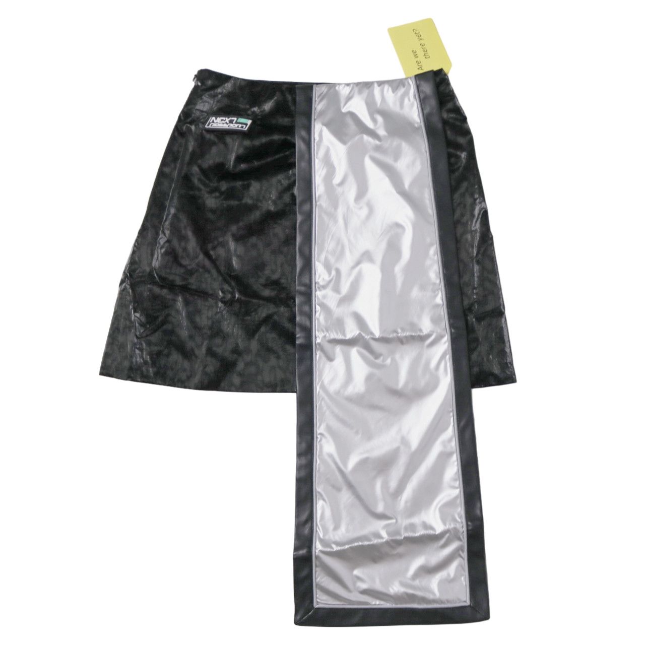 Japanese Brand Next Passport Futuristic Metallic Silver Paneled Skirt Size 27" / US 4 / IT 40 - 1 Thumbnail