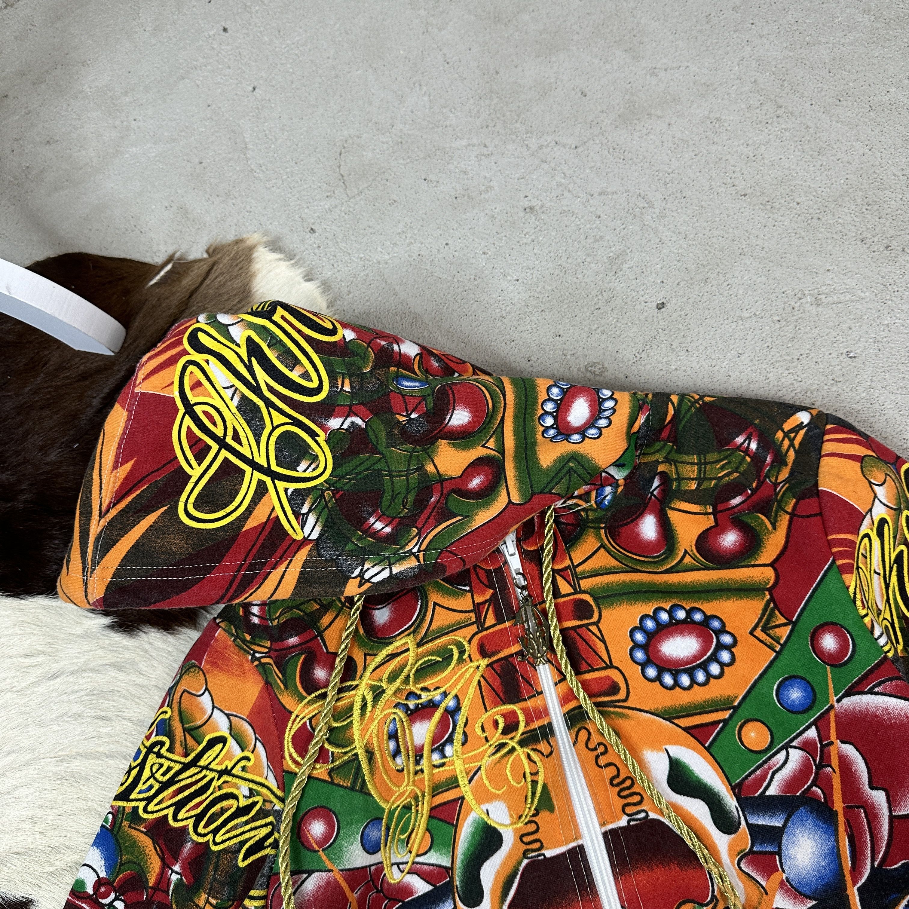 Christian Audigier × Vintage Vintage Christian Audigier Y2K Hoodie Size US M / EU 48-50 / 2 - 3 Thumbnail