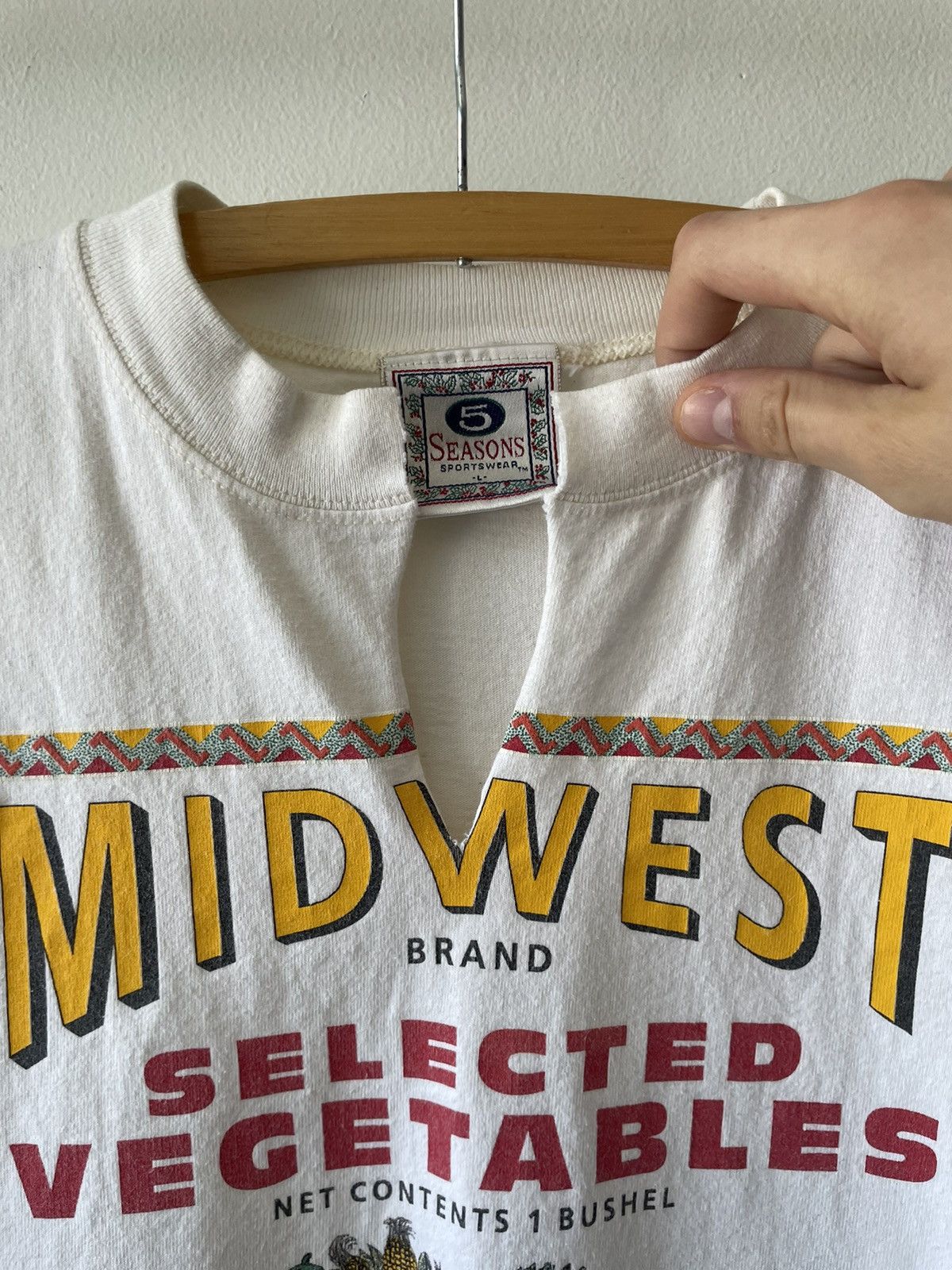 Other Vintage 90s Midwest Vegetables tee Size US L / EU 52-54 / 3 - 6 Thumbnail