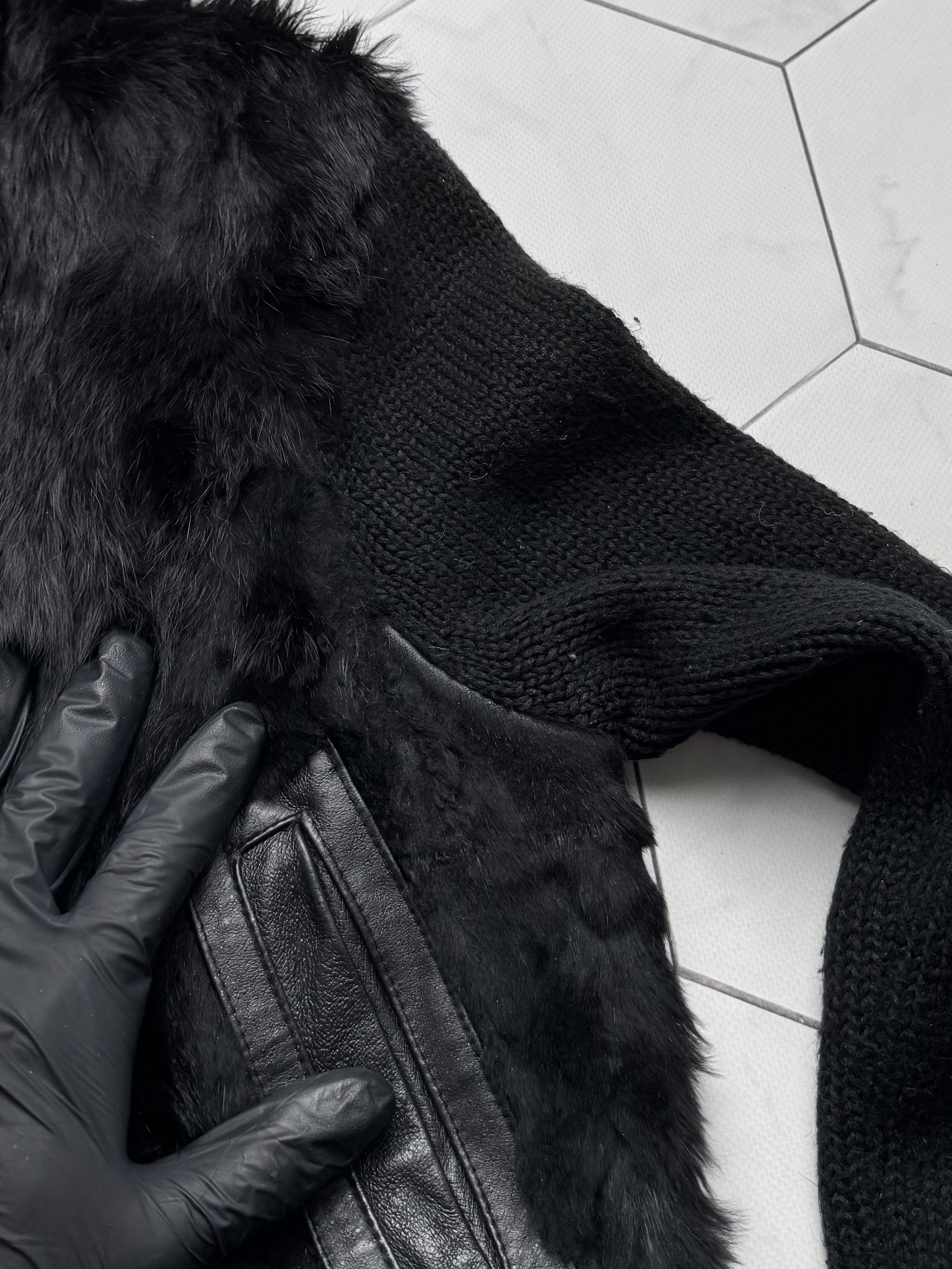 Japanese Brand Vintage Real Fur Hybrid Cropped Jacket D15E2 Size S / US 4 / IT 40 - 6 Thumbnail