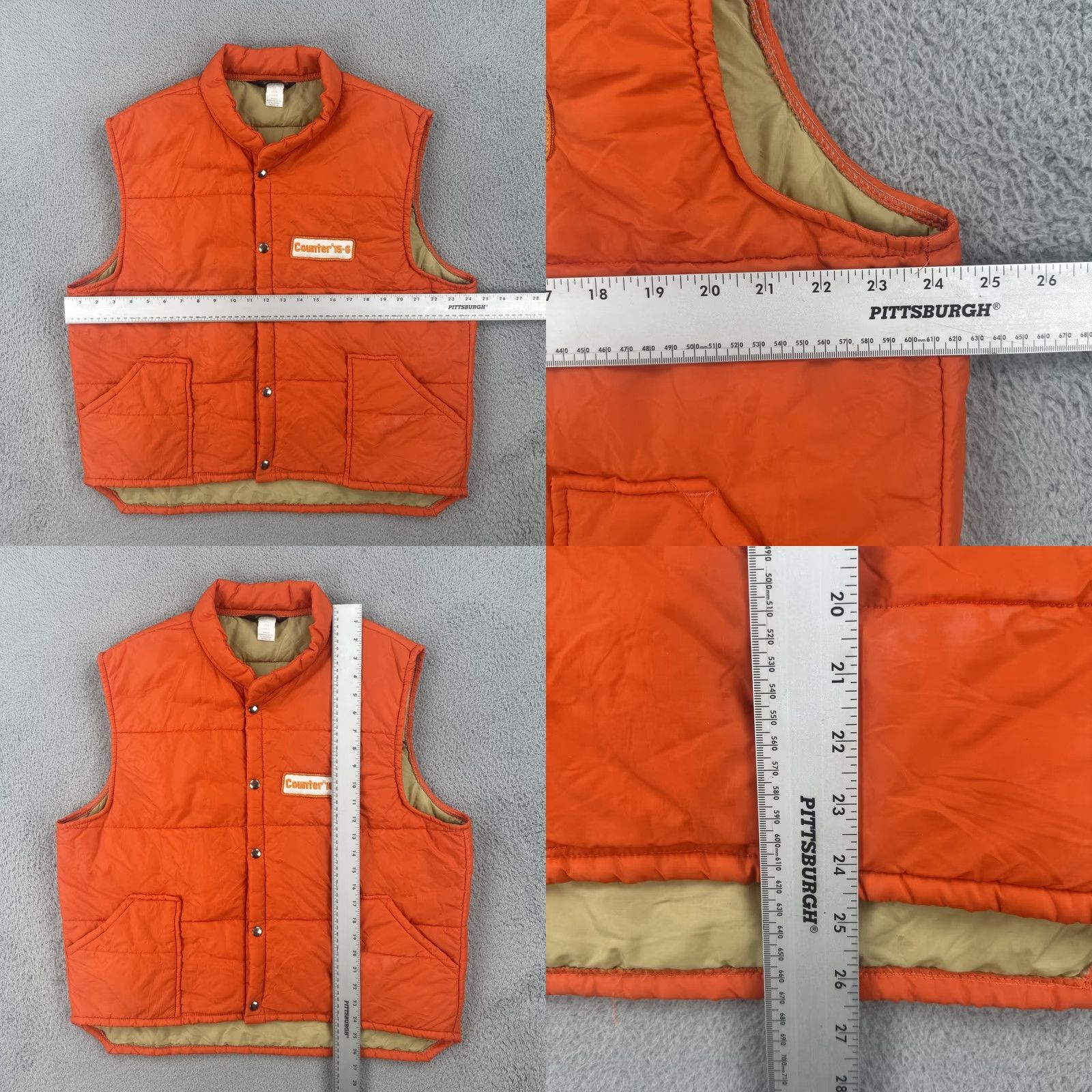 Vintage VINTAGE Swingsters World Of Wearables Vest XL Orange Hunting USA Made Men Counter 15-6 Size US XL / EU 56 / 4 - 8 Thumbnail