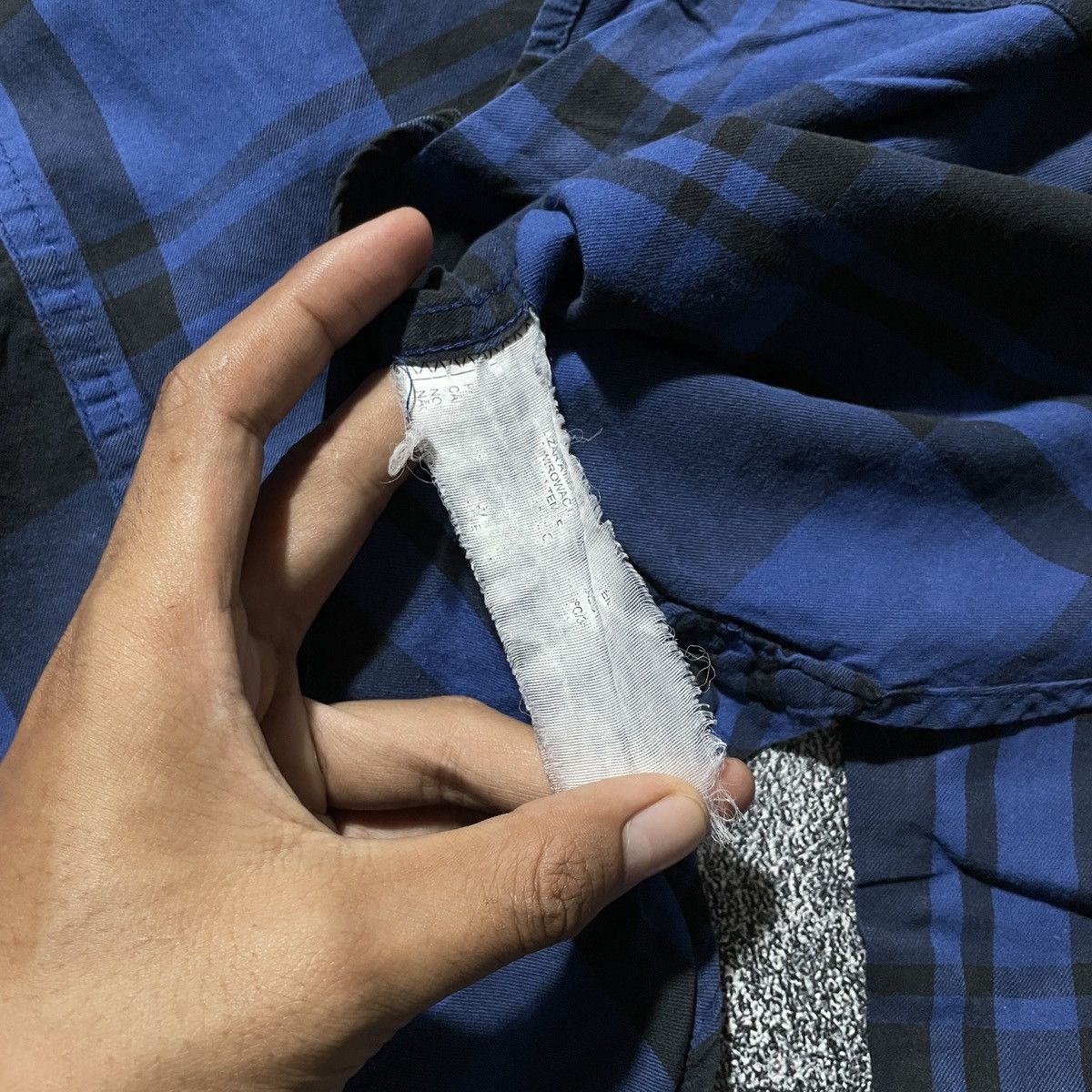 Pull & Bear Flannel Pull & Bear Blue Dominan Size US L / EU 52-54 / 3 - 5 Thumbnail