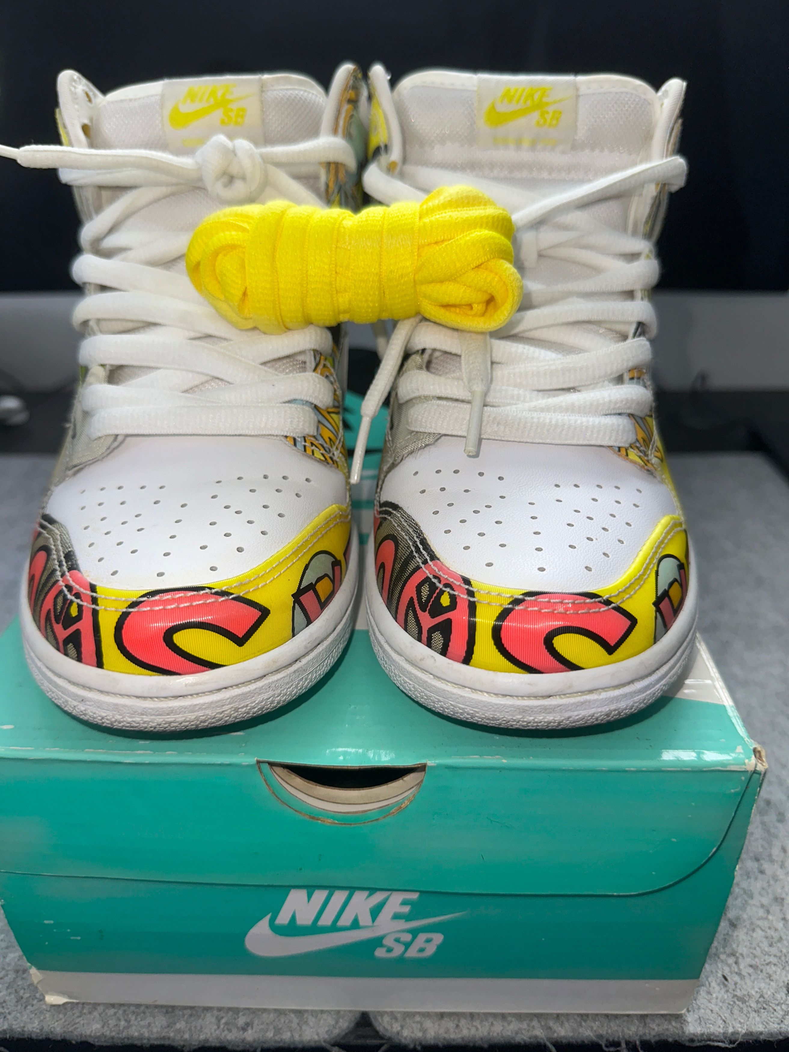 Nike Nike Dunk High PREMIUM SB QS 'DE LA SOUL' 2015 Size US 7 / EU 40 - 4 Thumbnail