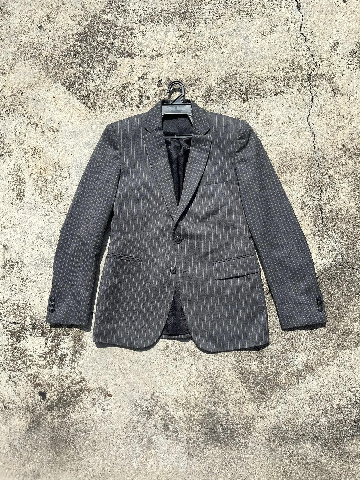 Issey Miyake Issey Miyake Tete Homme Pinstripe Jacket Size US M / EU 48-50 / 2 - 3 Thumbnail