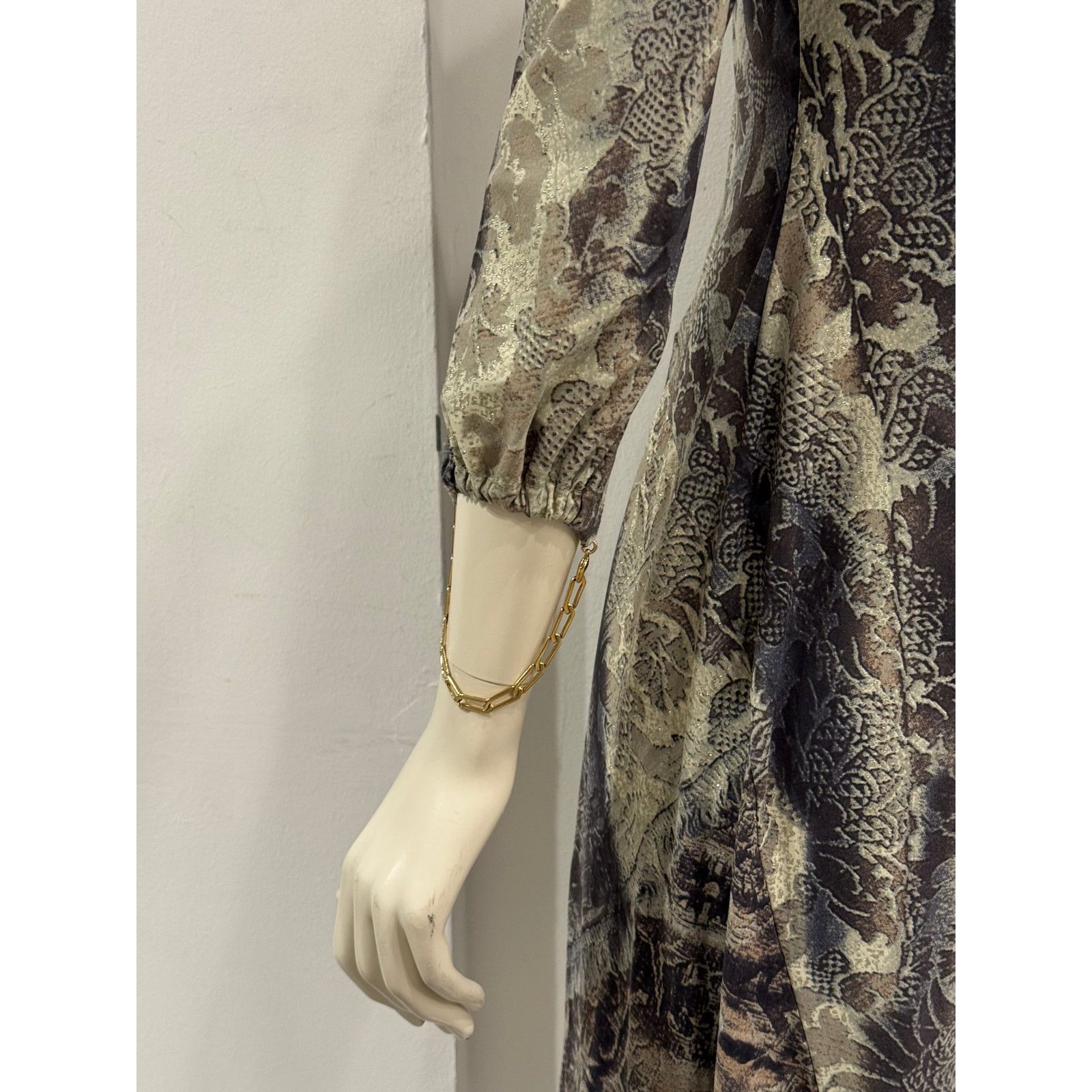 Roberto Cavalli 2003 Roberto Cavalli abstract print midi dress Size L / US 10 / IT 46 - 6 Thumbnail