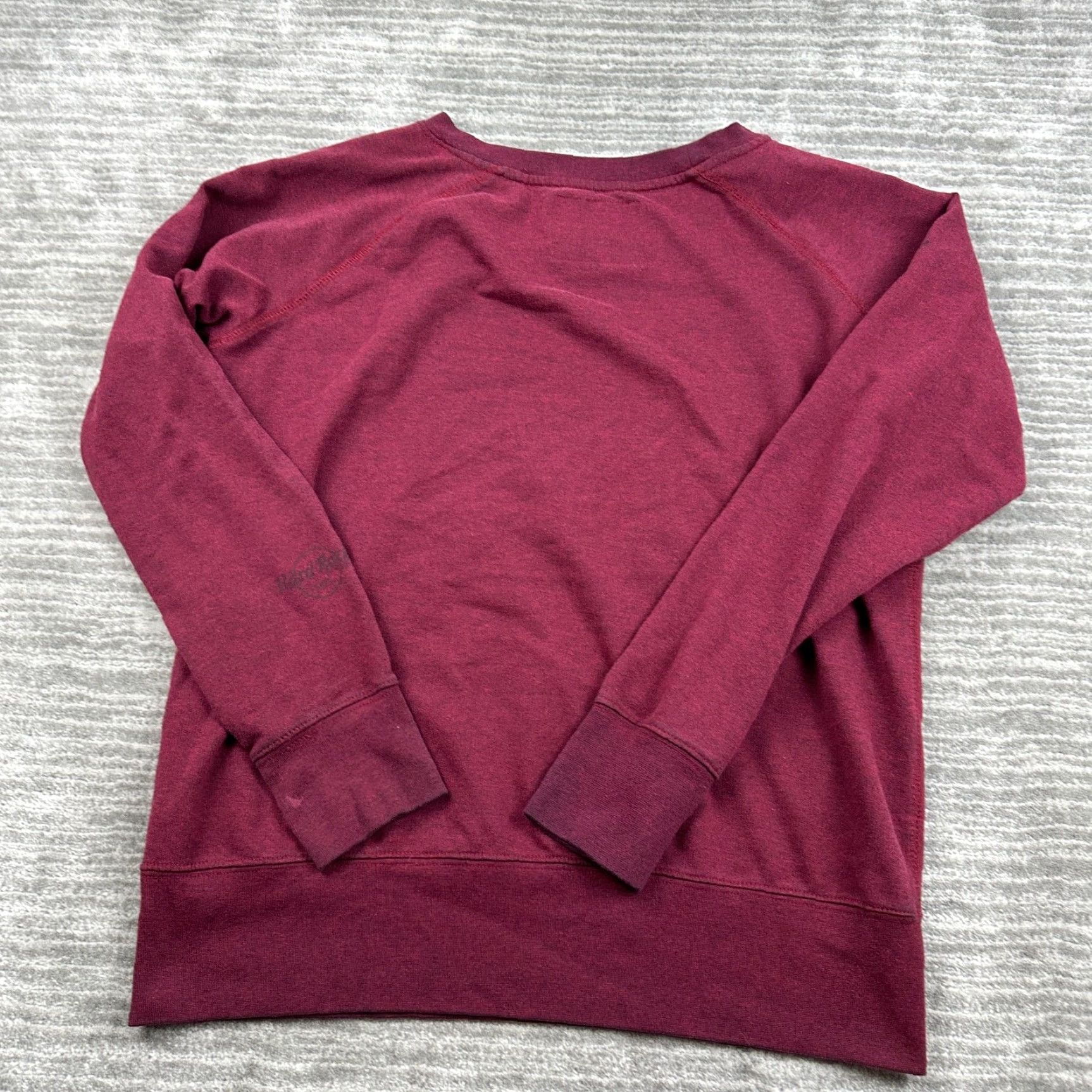 Hard Rock Cafe Hard Rock Cafe Sweater Womens XL Red Pullover Crewneck Casual Margarita Ladies 90s Rock Logo Cotton Polyester Fleece All Seasons Size XL / US 12-14 / IT 48-50 - 2 Thumbnail