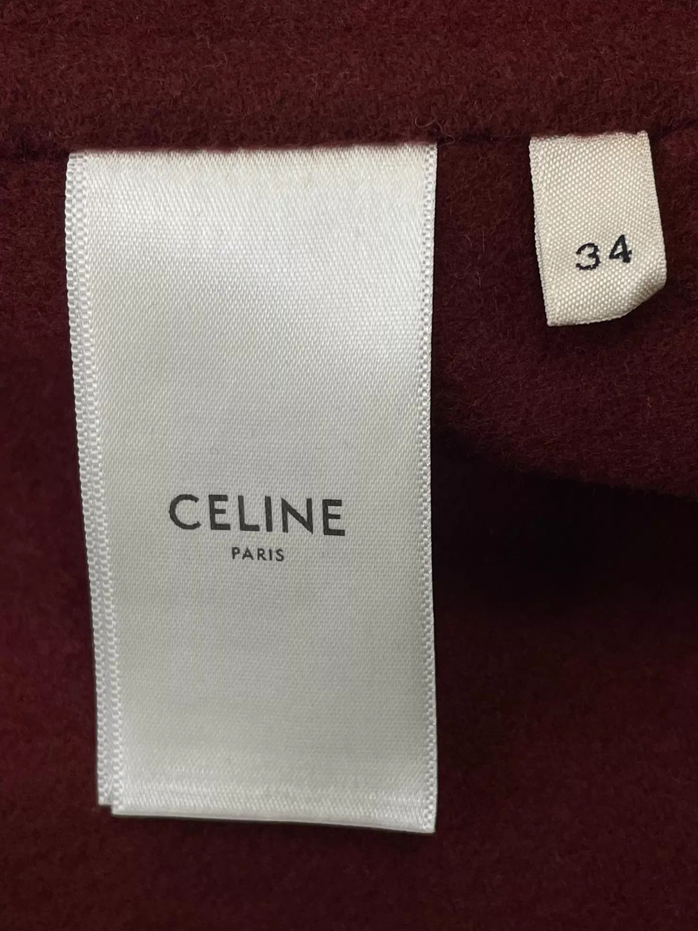 Celine Celine red gold button cashmere coat size 34 Size XXS / US 00 / IT 34 - 5 Thumbnail