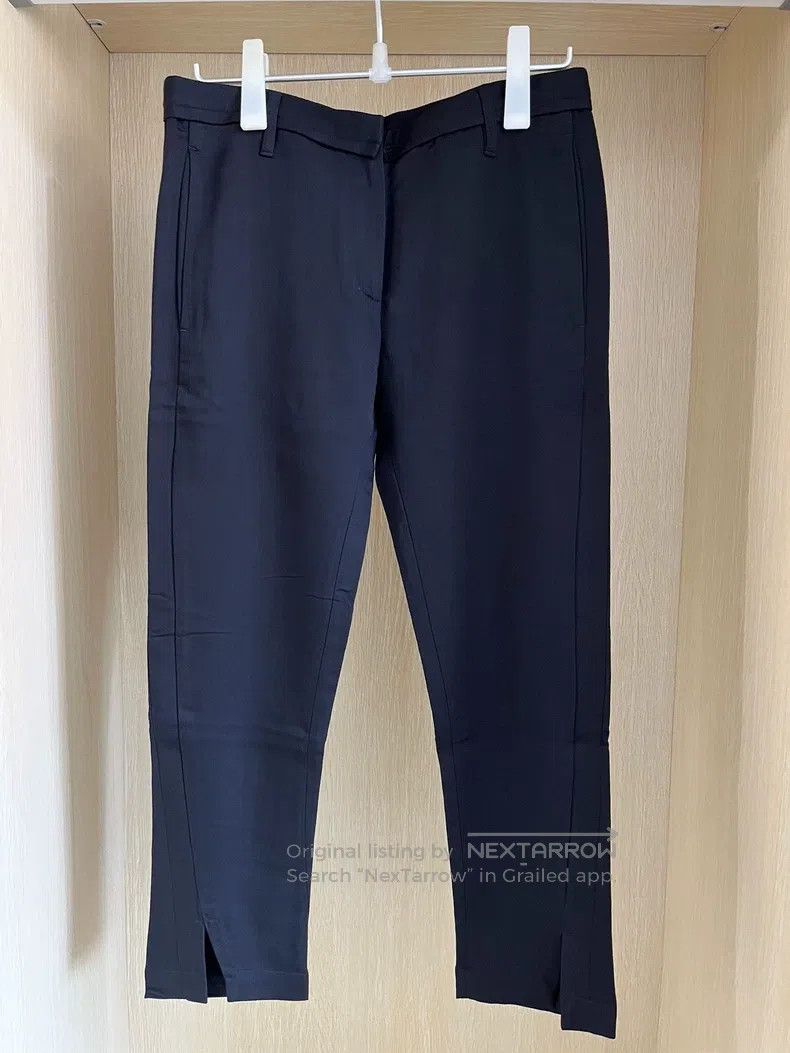 Ann Demeulemeester Ann Demeulemeester Black Wool Mix Crop Trousers Size 25" / US 0 / IT 36 - 2 Thumbnail