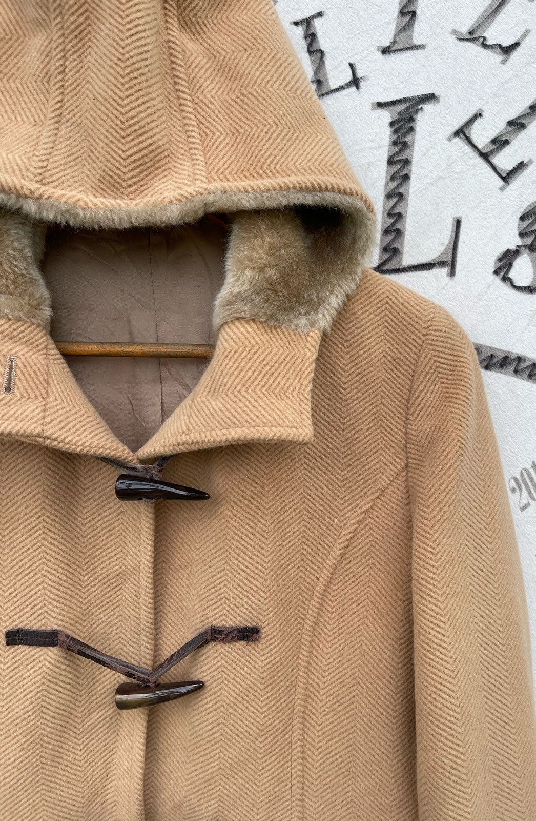 Japanese Brand 🔥YOHJI YAMAMOTO INED x ANGORA WOOL DUFFLE HOODIE JACKET Size M / US 6-8 / IT 42-44 - 5 Thumbnail