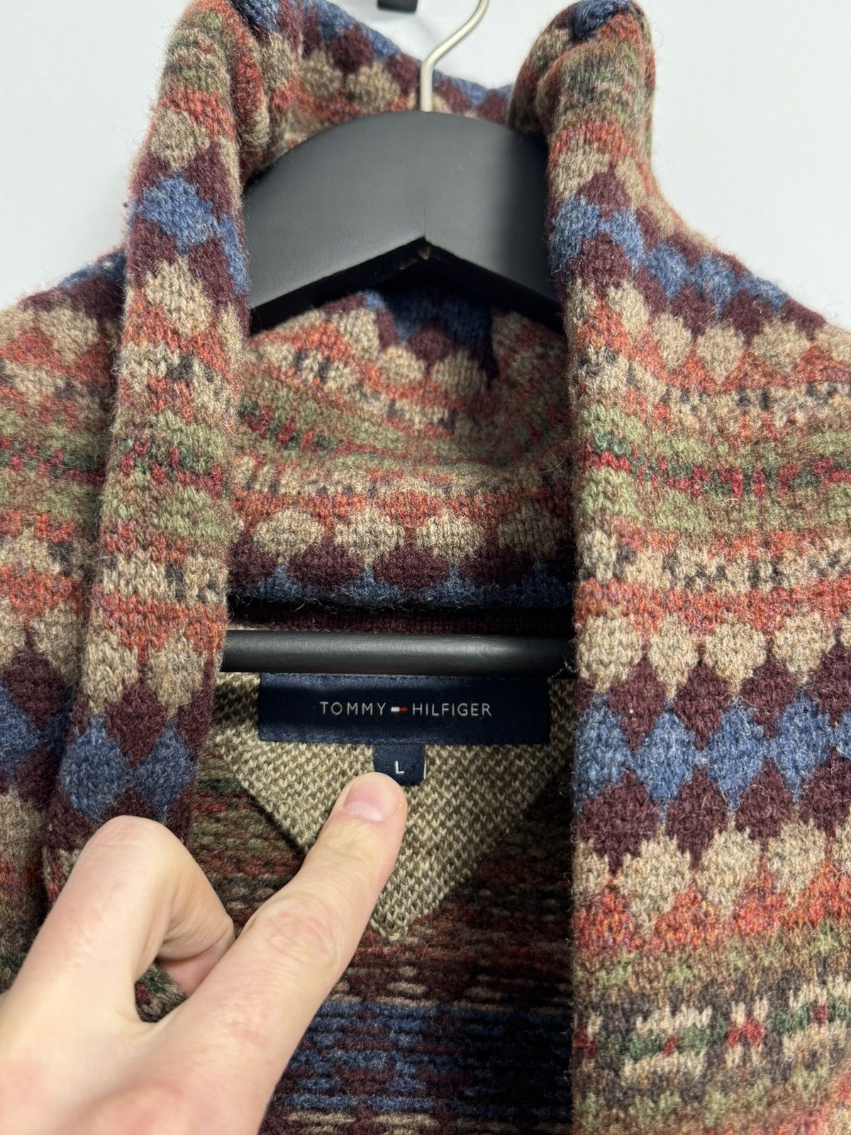 Tommy Hilfiger Tommy Hilfiger Y2K style Sweater Cardigan Size US L / EU 52-54 / 3 - 6 Thumbnail