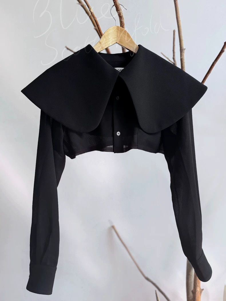 Comme des Garcons Comme Des Garcons Short shirt with large lapel Size S / US 4 / IT 40 - 1 Thumbnail