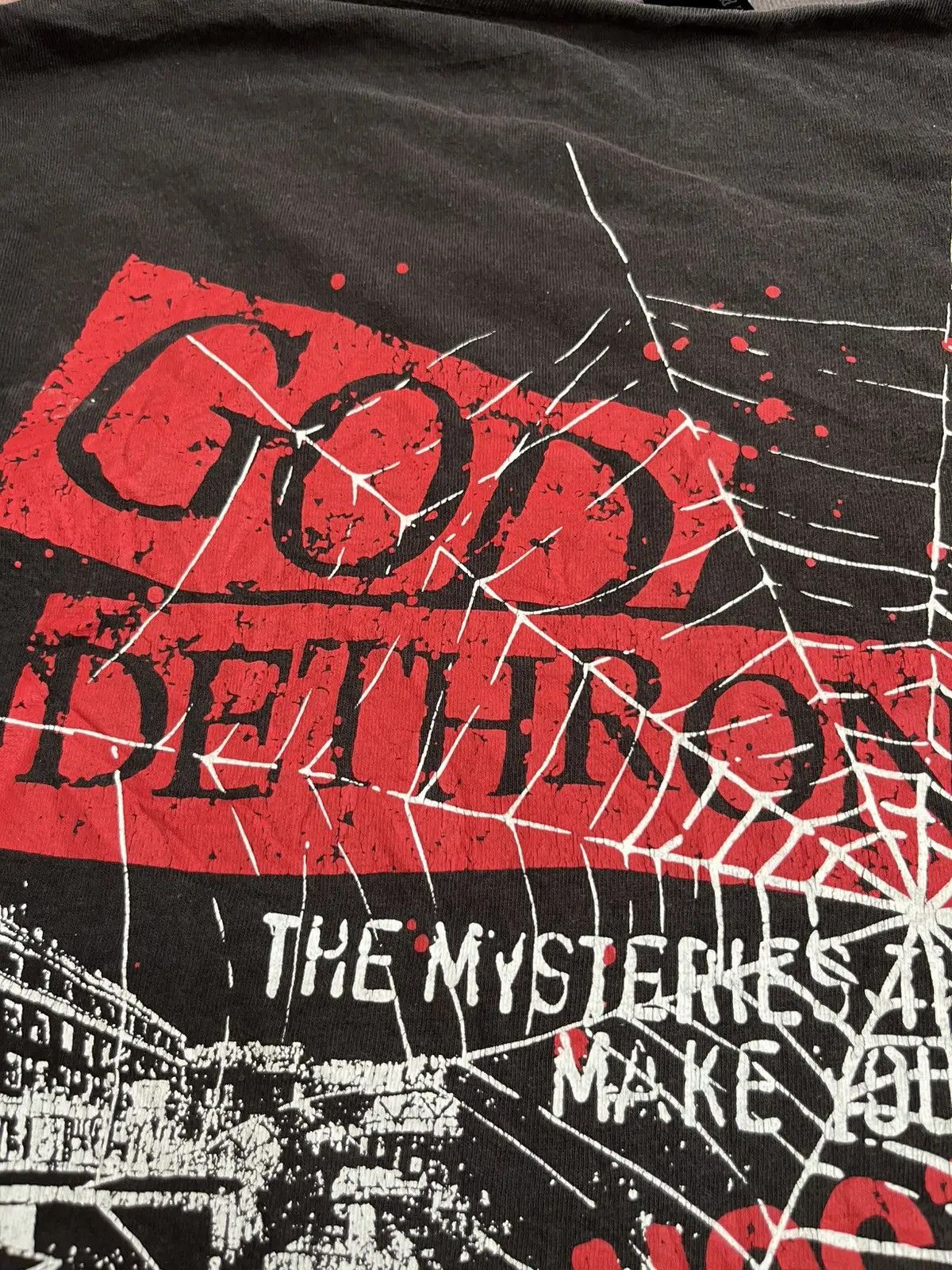 Hysteric Glamour 💥Vtg 90s GOD DETHRONED poem Religion Lost CH Rip Off PUNK Size US L / EU 52-54 / 3 - 6 Thumbnail