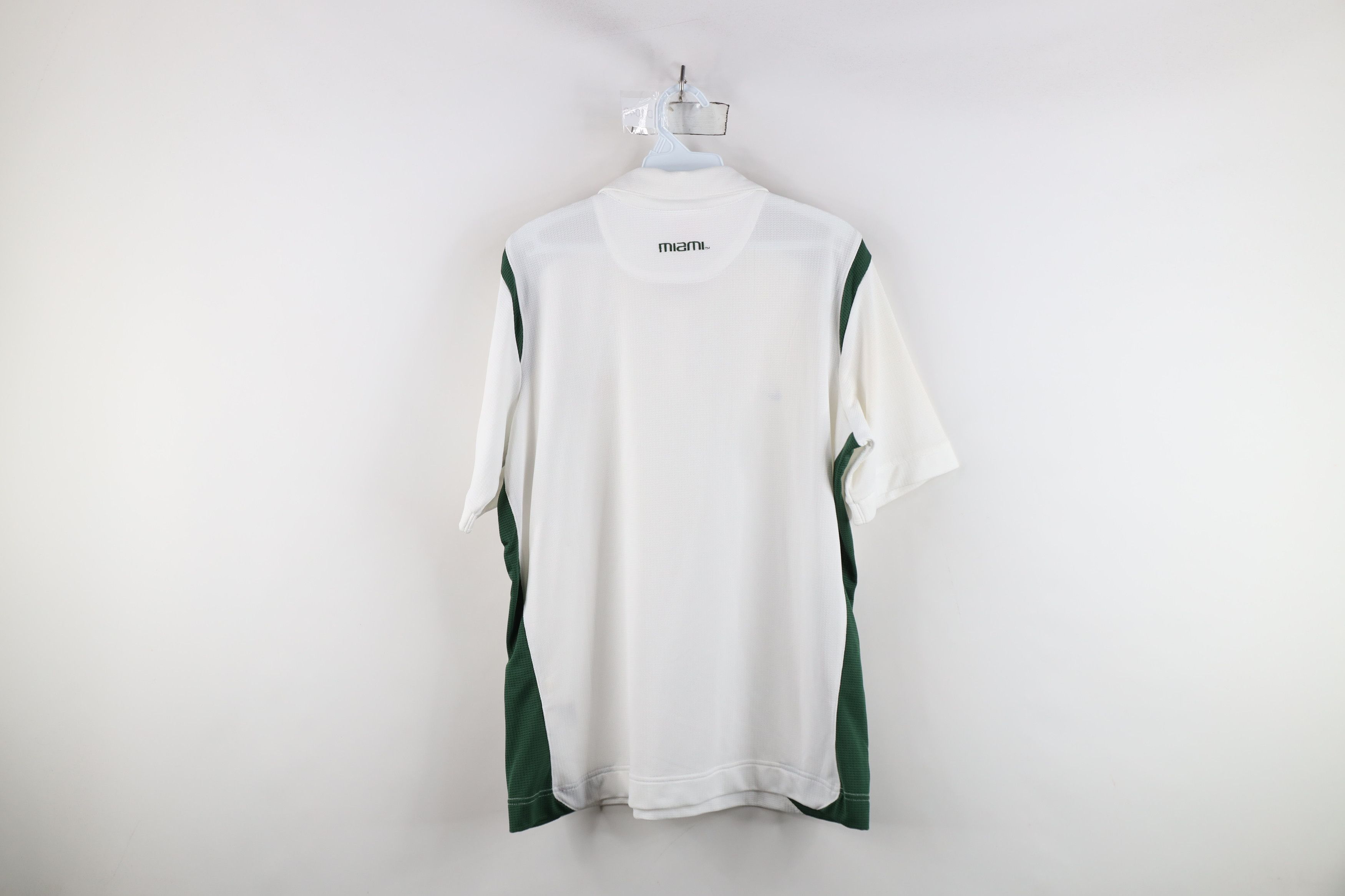 Nike × Vintage Vintage Nike University of Miami Thermal Knit Golf Polo Size XL / US 12-14 / IT 48-50 - 15 Thumbnail
