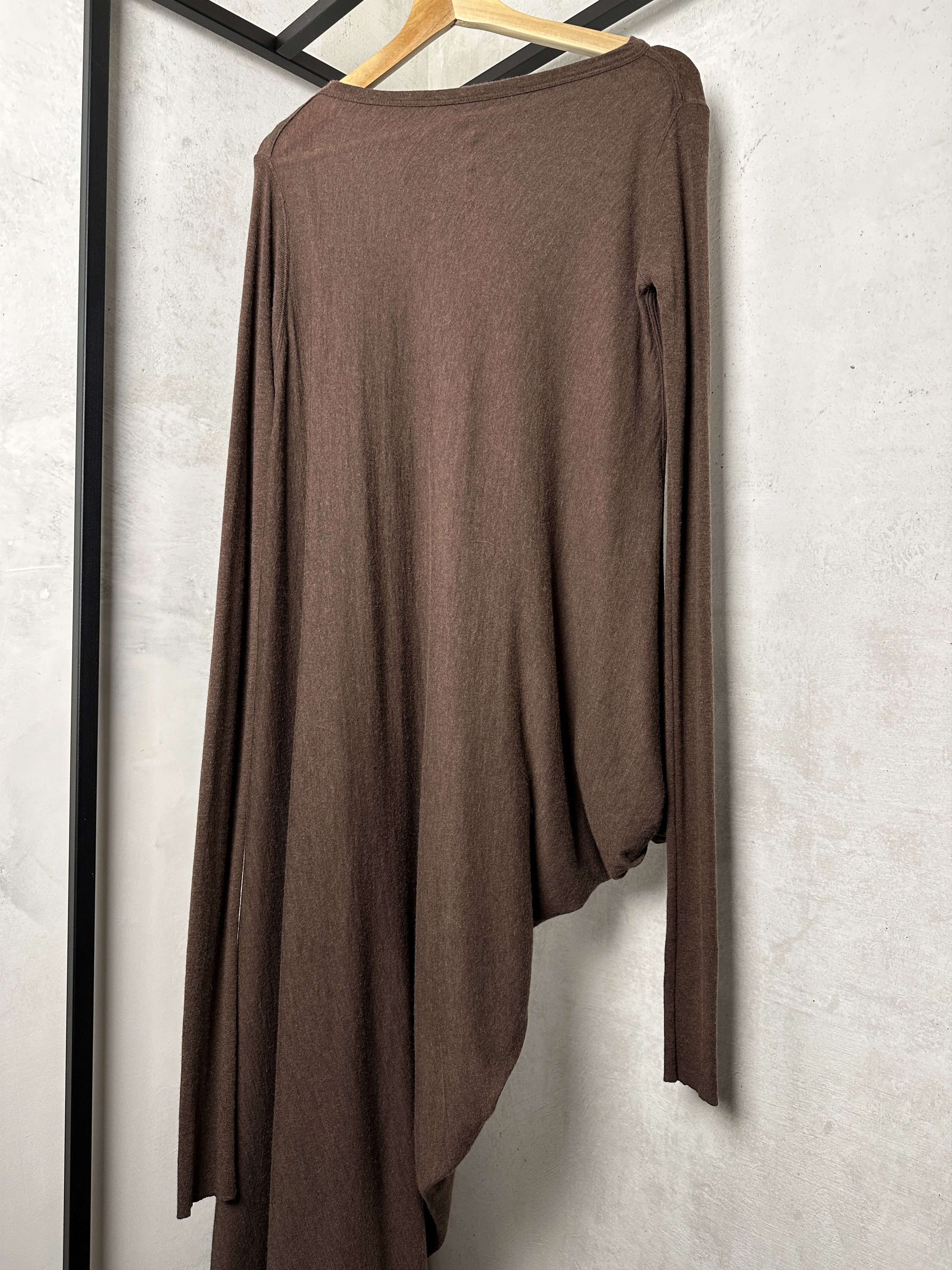Rick Owens Rick Owens Lilies FW16 Macassar Wool Drape Maxi Dress Size S / US 4 / IT 40 - 3 Thumbnail