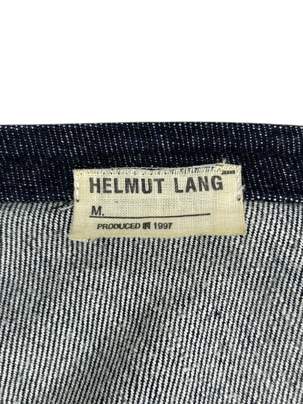 Helmut Lang F/W 97 Raw Denim Spiral Skirt Size 26" / US 2 / IT 38 - 4 Thumbnail