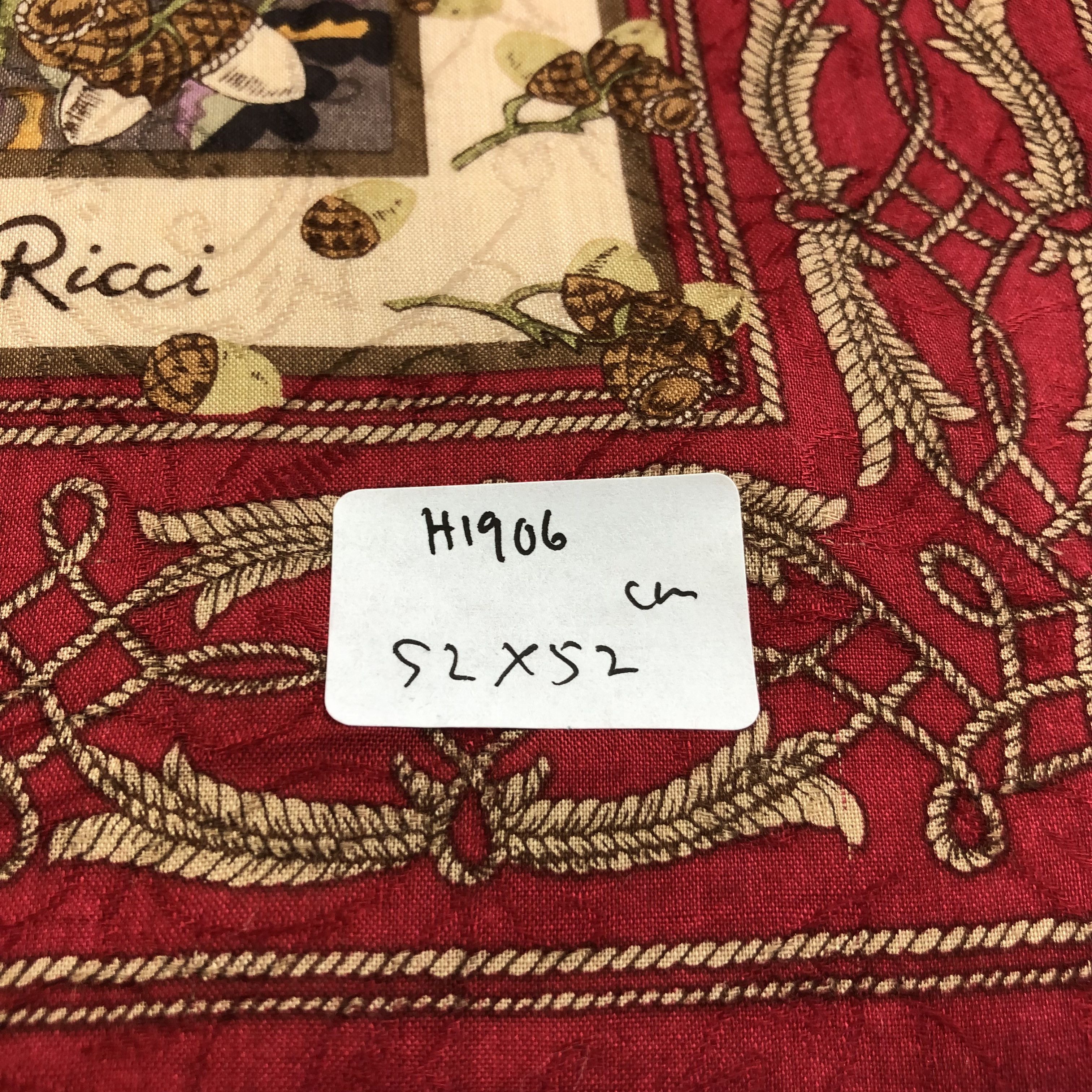 Nina Ricci Nina Ricci Acorns Handkerchief Neckerchief Bandana H1906 Size ONE SIZE - 5 Thumbnail