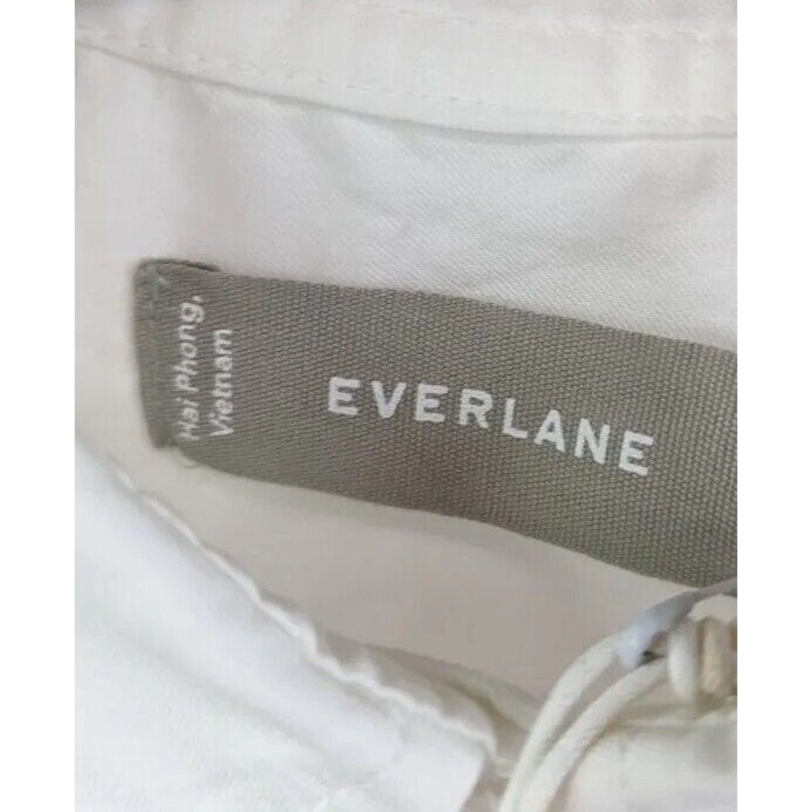 Everlane Everlane Shirt Womens 14 16 XL White Button Silky Way Short Size XL / US 12-14 / IT 48-50 - 3 Thumbnail