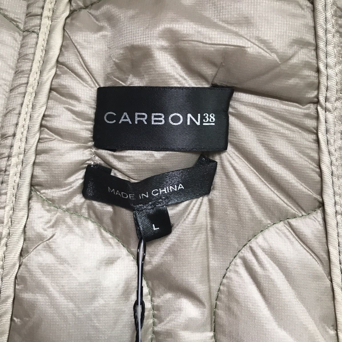Carbon Carbon 38 Green Puffer Onion Quilted Jacket Womens Large Size L / US 10 / IT 46 - 3 Thumbnail