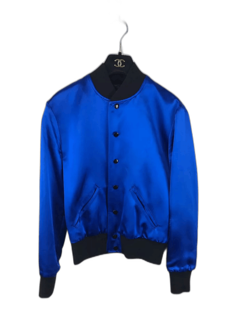 Saint Laurent Paris Saint Laurent Silk Shark Bomber Jacket Size US M / EU 48-50 / 2 - 1 Thumbnail