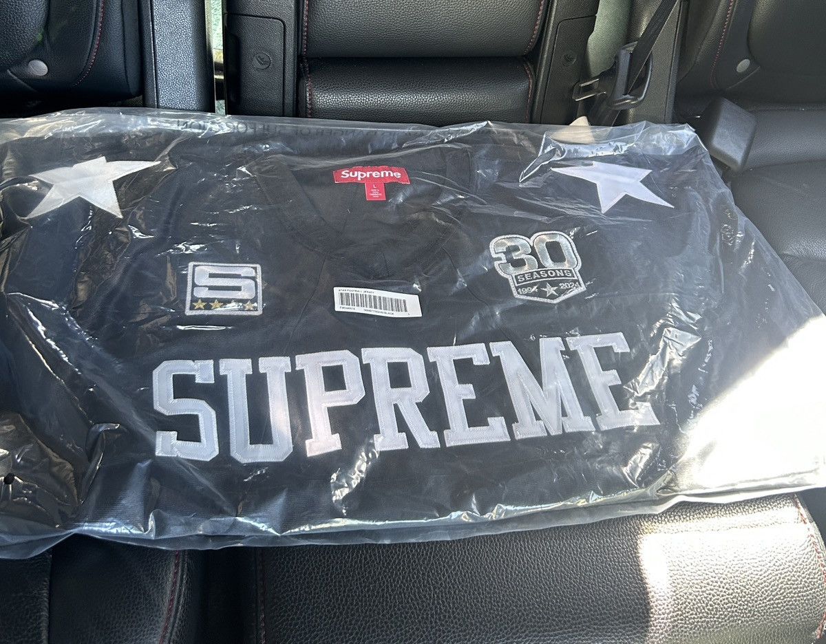 Supreme Supreme star football jersey large black | Grailed 
