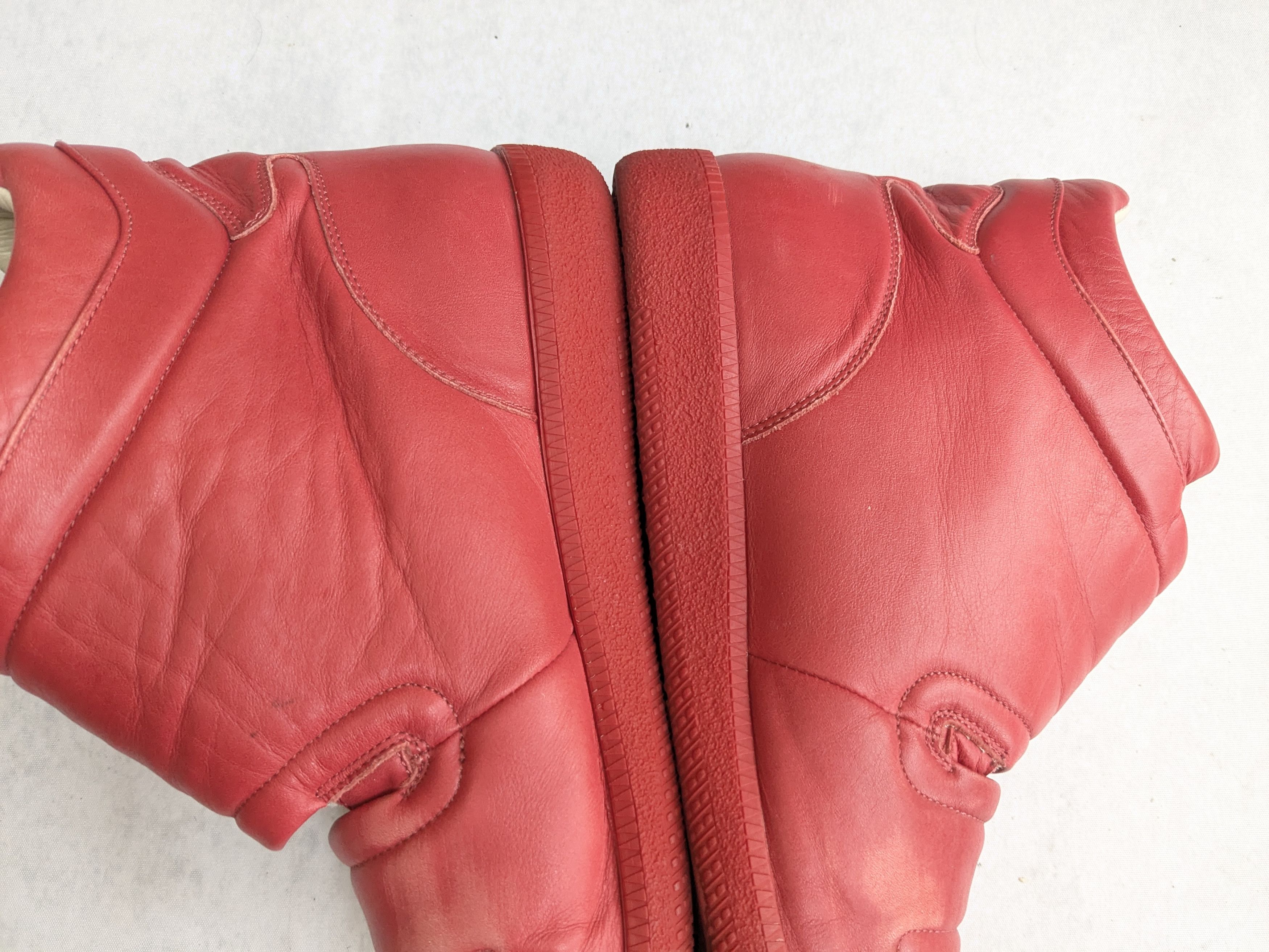 Maison Margiela Maison Margiela Clinic Sneakers Red 11 44 High Tops Leather Size US 11 / EU 44 - 14 Thumbnail