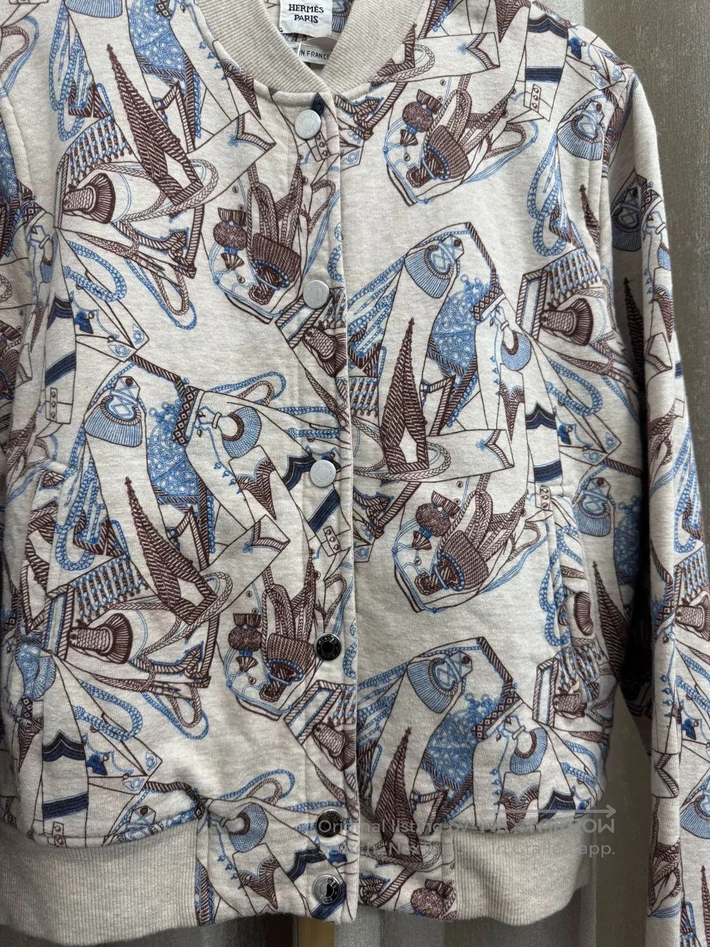 Hermes Hermes King & Knight Vintage Print Sweatshirt Jacket. Size US M / EU 48-50 / 2 - 2 Thumbnail