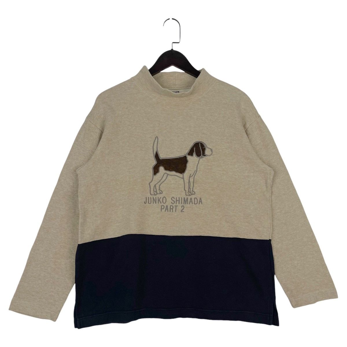 Junko Shimada × Vintage Vintage Junko Shimada Part 2 Turtleneck Cream Pullover Size US M / EU 48-50 / 2 - 1 Thumbnail
