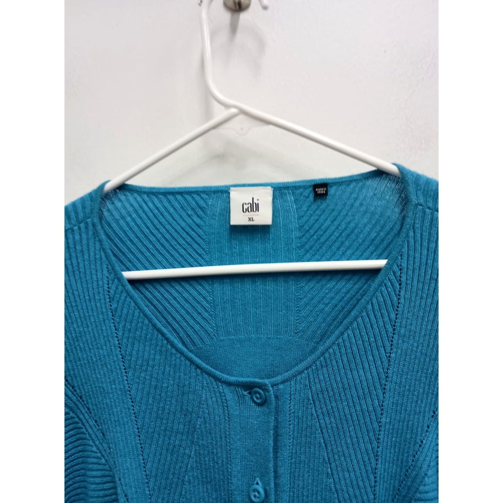 Vintage Cabi Cap Womens XL Blue Darby Cardigan Preppy Office Capsule Button front Size XL / US 12-14 / IT 48-50 - 3 Thumbnail