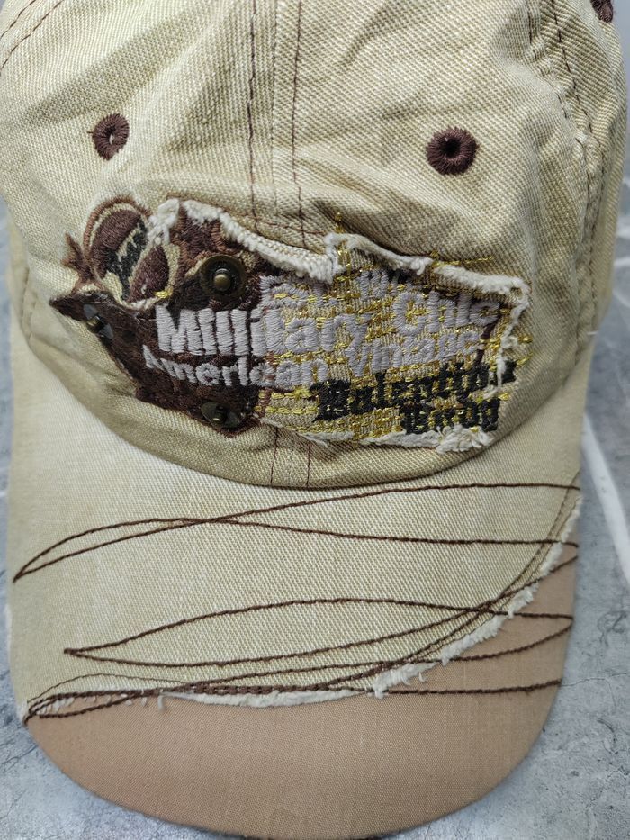 Valentino Vintage Valentino Rudy Distressed Style Cap Hat Size ONE SIZE - 3 Thumbnail