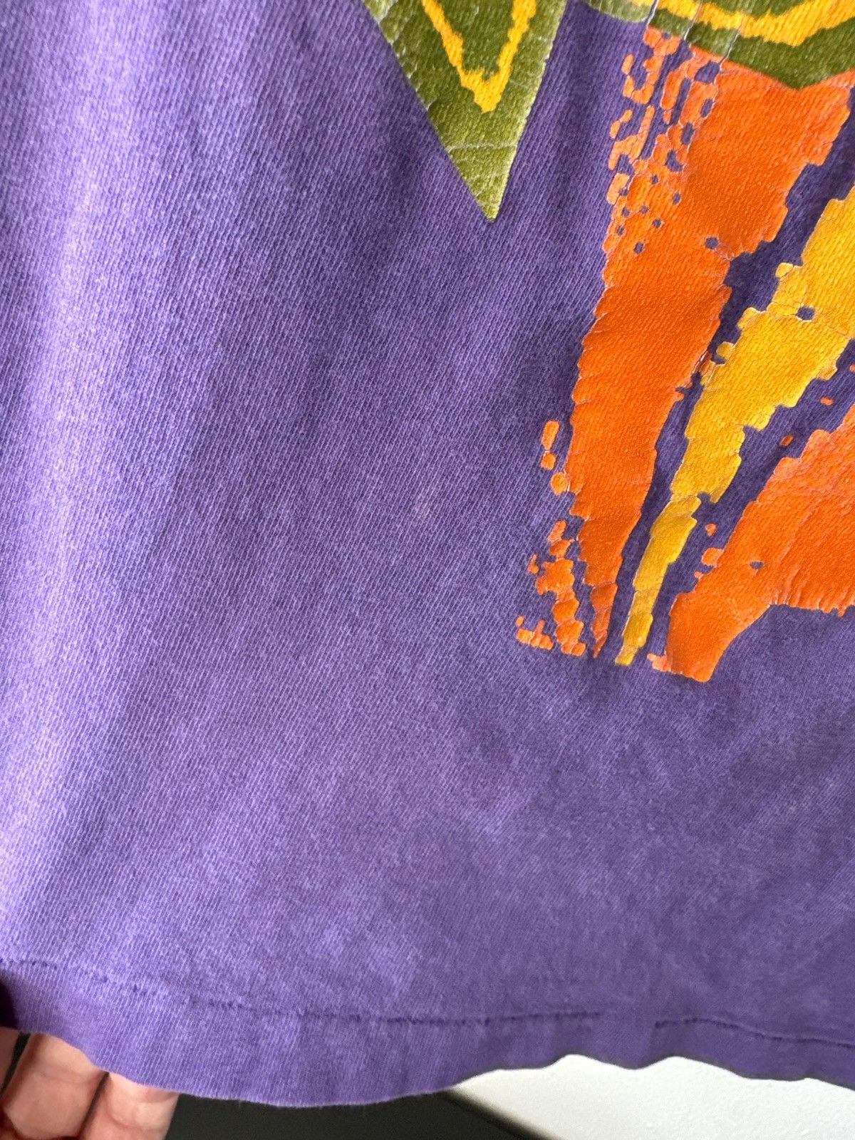 Nike × Vintage Vintage 90s Nike Flight T Shirt Size XL Purple Made In USA Size US XL / EU 56 / 4 - 8 Thumbnail