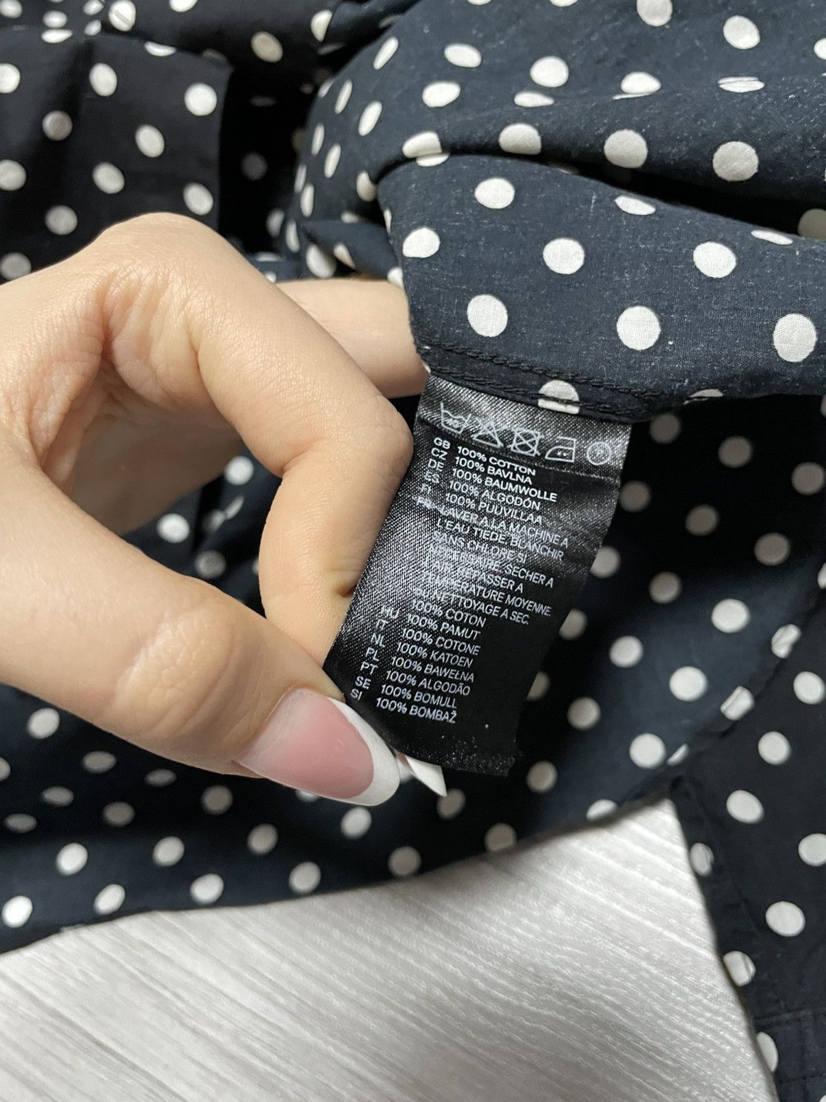 Comme des Garcons Comme Des Garcons HM Polkadot Longsleeve Shirt buttons Size M / US 6-8 / IT 42-44 - 7 Thumbnail
