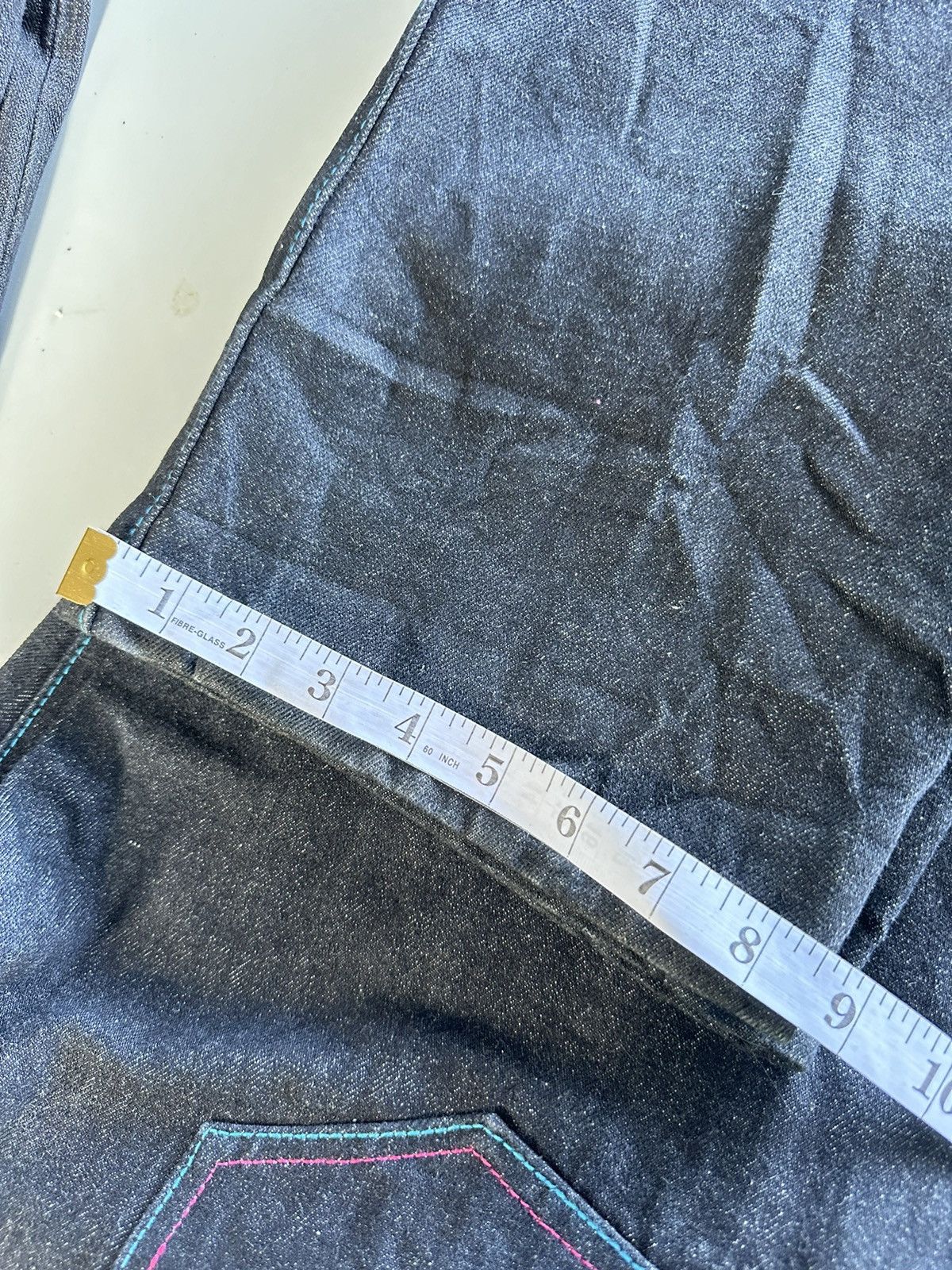 Japanese Brand Gumu Blue Indigo Printed Loose Denim W30 F61 Size US 30 / EU 46 - 8 Thumbnail