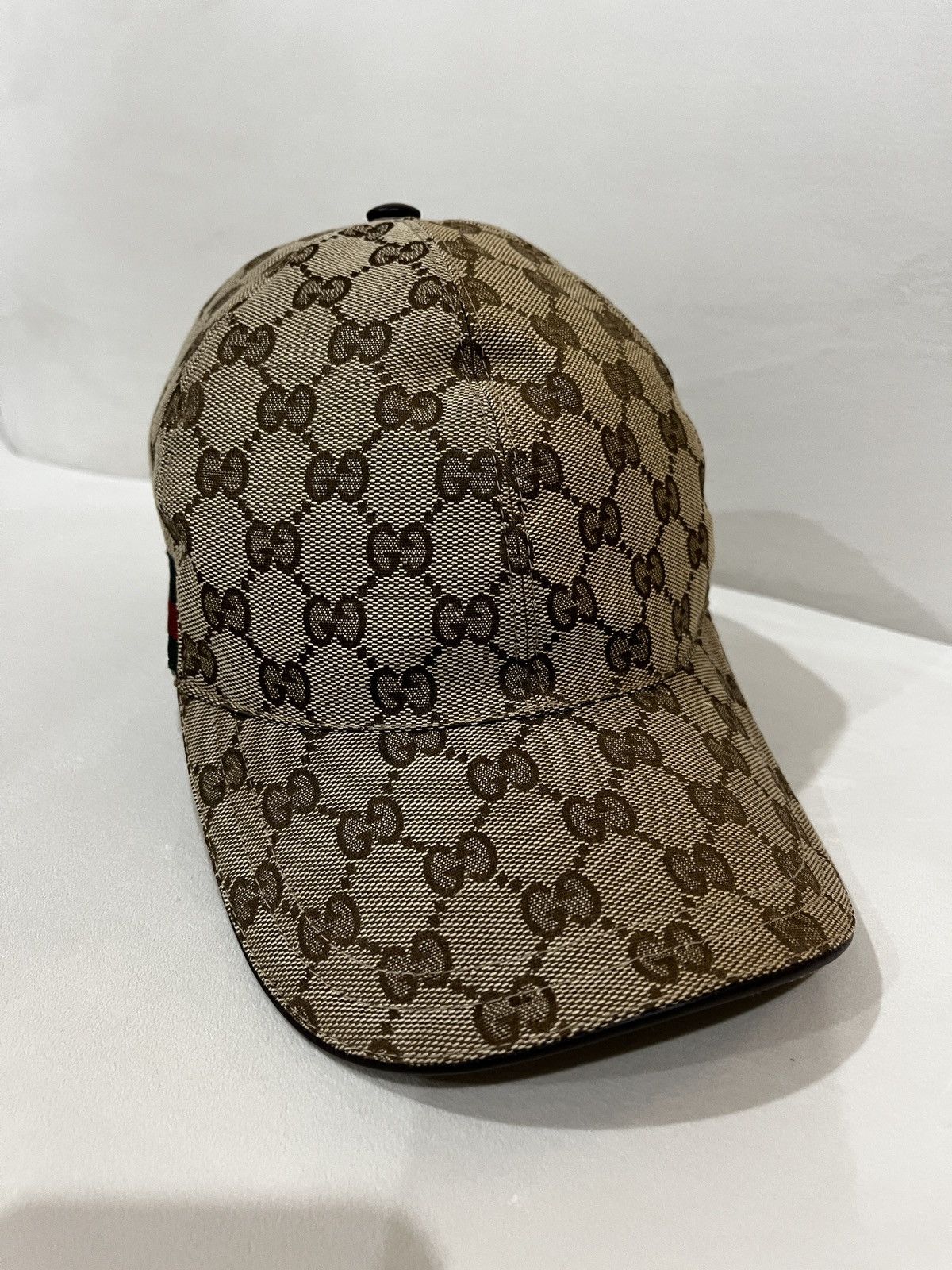 Gucci GG canvas baseball hat with Web Size 46 - 2 Thumbnail